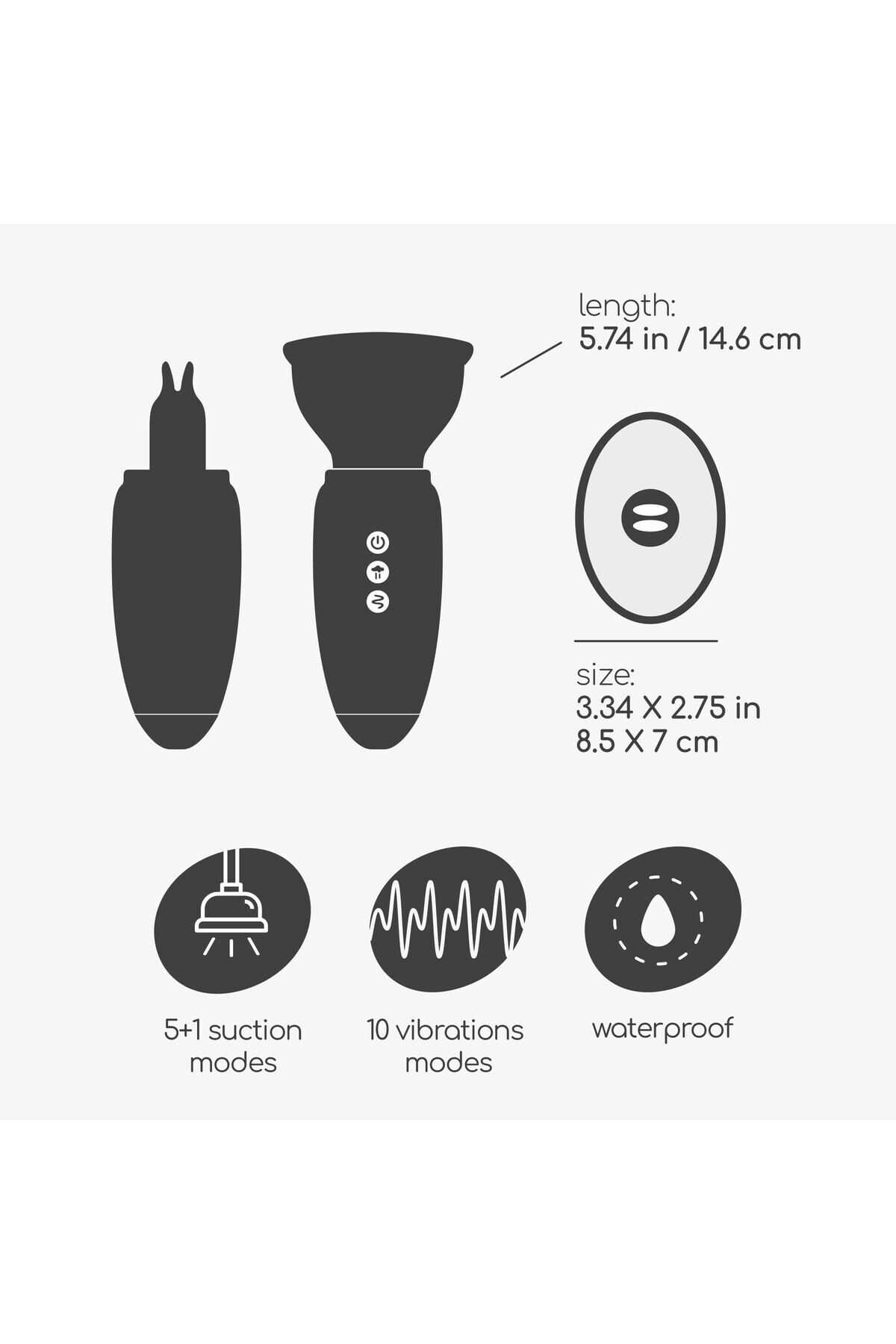 Crushious-Vacuum Pump, Experience intense pleasure with 5+1 suction modes and 10 vibrations, Scarlet 6