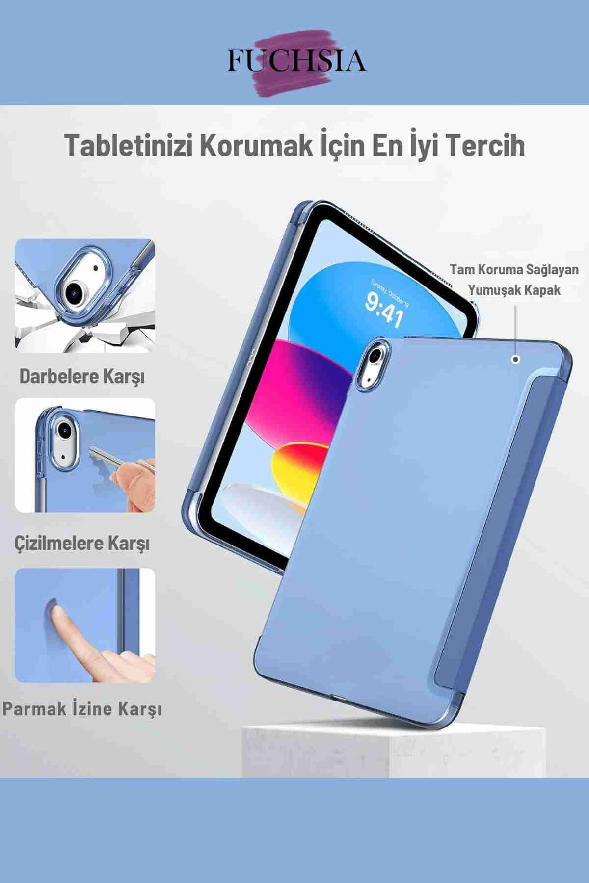 Fuchsia-حافظة تابلت Honor Pad X9A متوافقة مع حامل ثلاثي الطي مقاس 11.5 بوصة مع حجرة لقلم 4