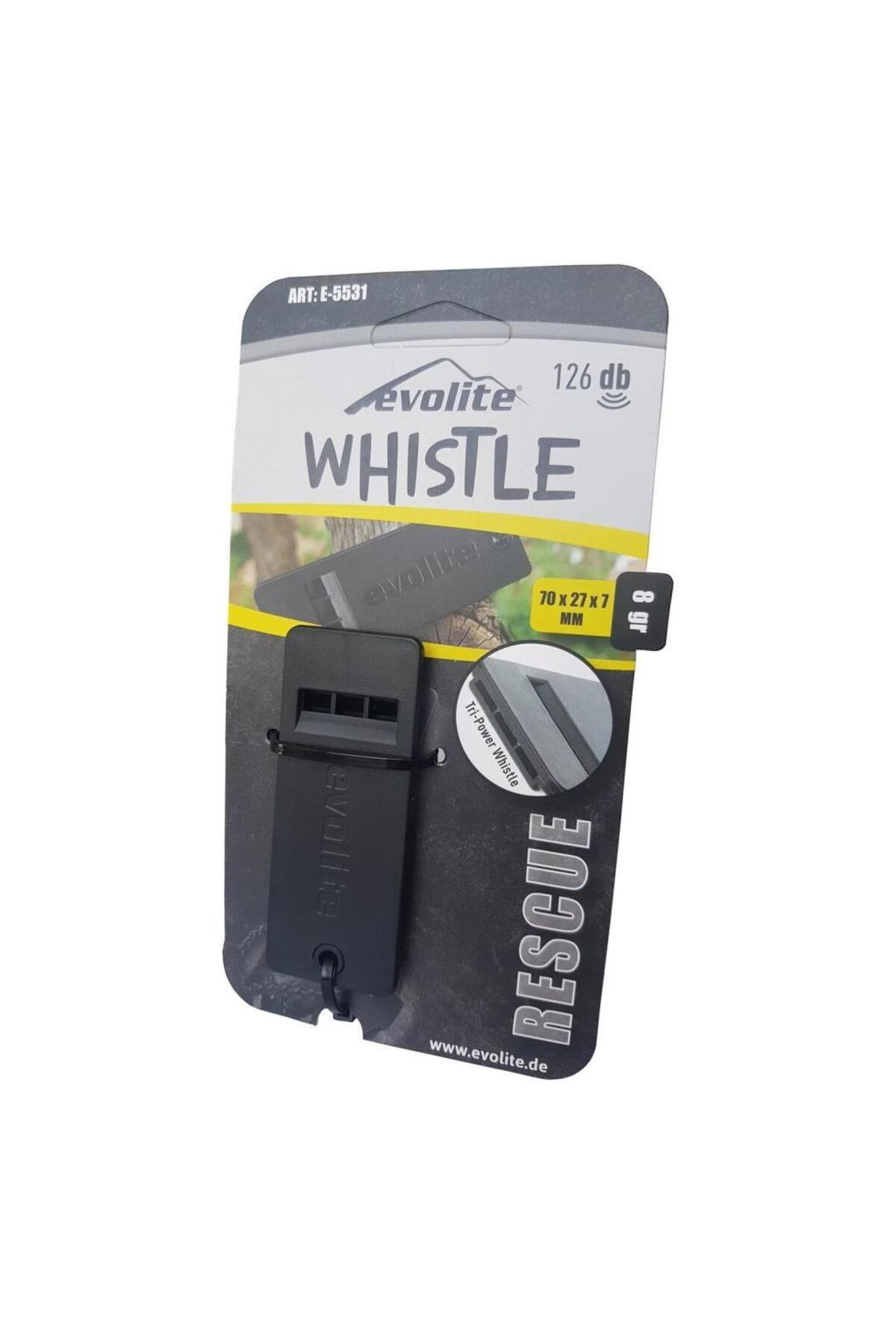 Evolite Rescue 126 Db Deprem Düdüğü Siyah
