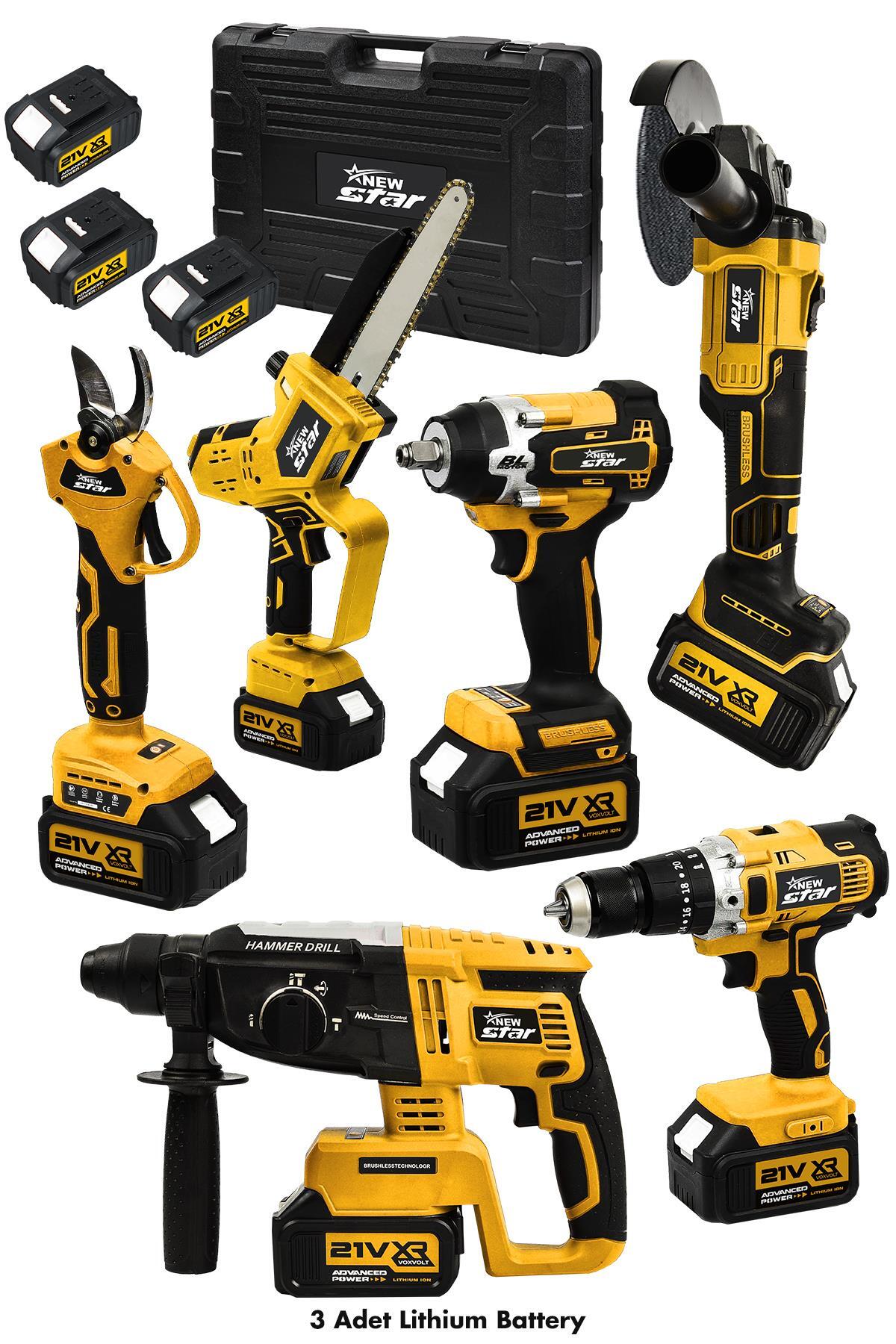 Newstar New Star 6'LI SET hilti+taşlama+somun s+vidalama+bağ