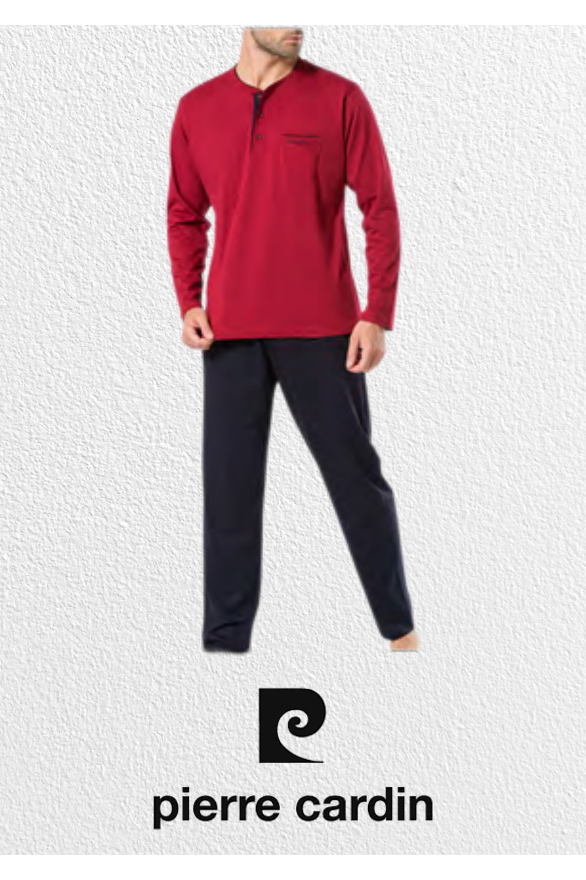 ست پیژامه مردانه راسته فاق نرمال آستین بلند | پیر کاردین Pierre Cardin L1.PC.5560.002 - تصویر 3