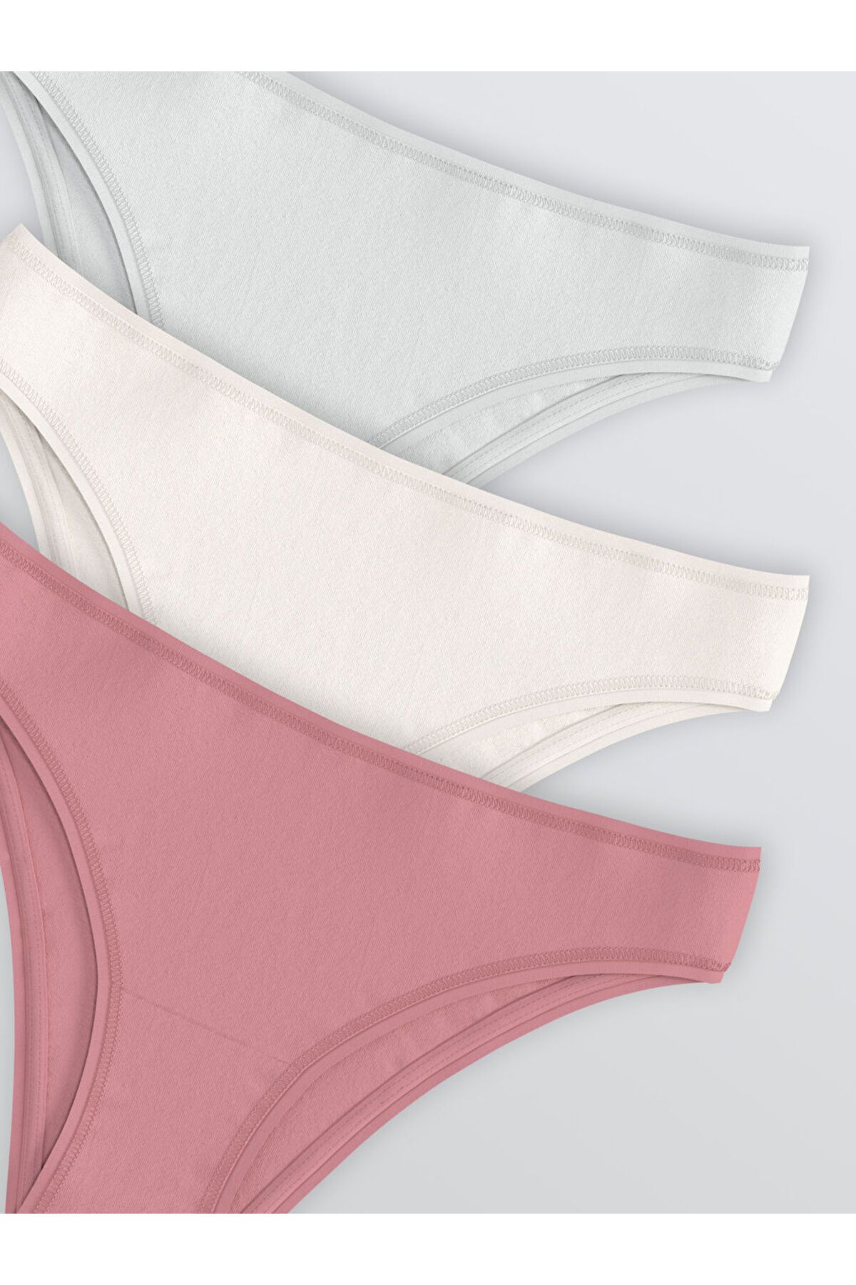 LC Waikiki-Create Your Style from Uzg Store |   Lilac Flat Brazilian Panties 3-Pack 3