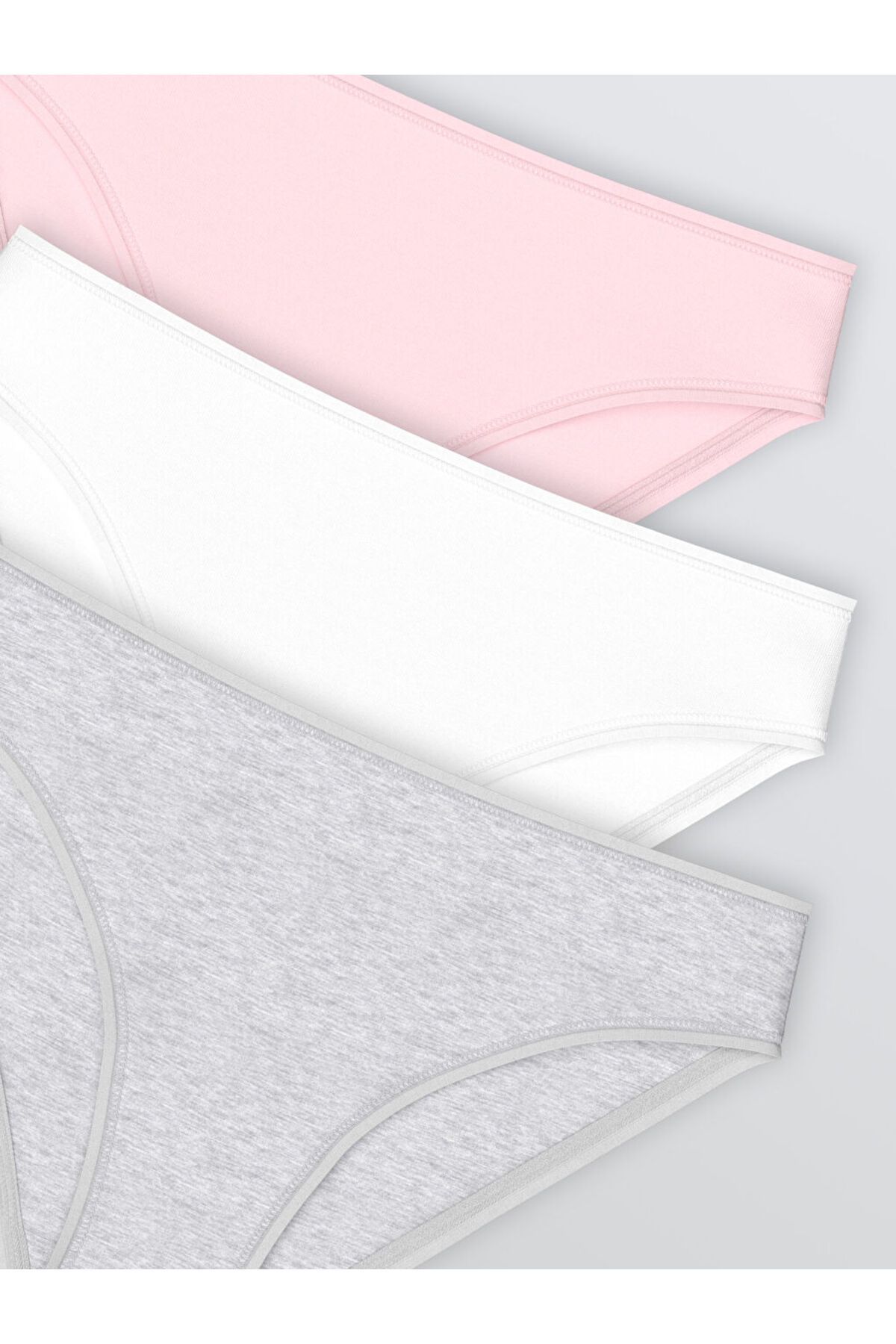 LC Waikiki-Create Your Style from Uzg Store |   Pink Plain Bikini Panties 3-Piece 3