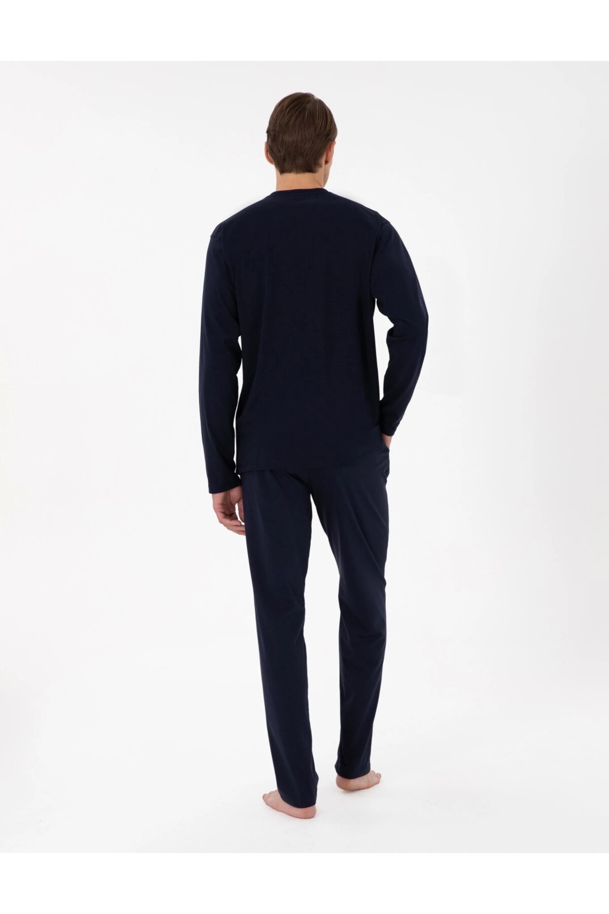 ست پیژامه مردانه راسته فاق نرمال آستین بلند | پیر کاردین Pierre Cardin 3SQ1EK1KT1.5.L - تصویر 8
