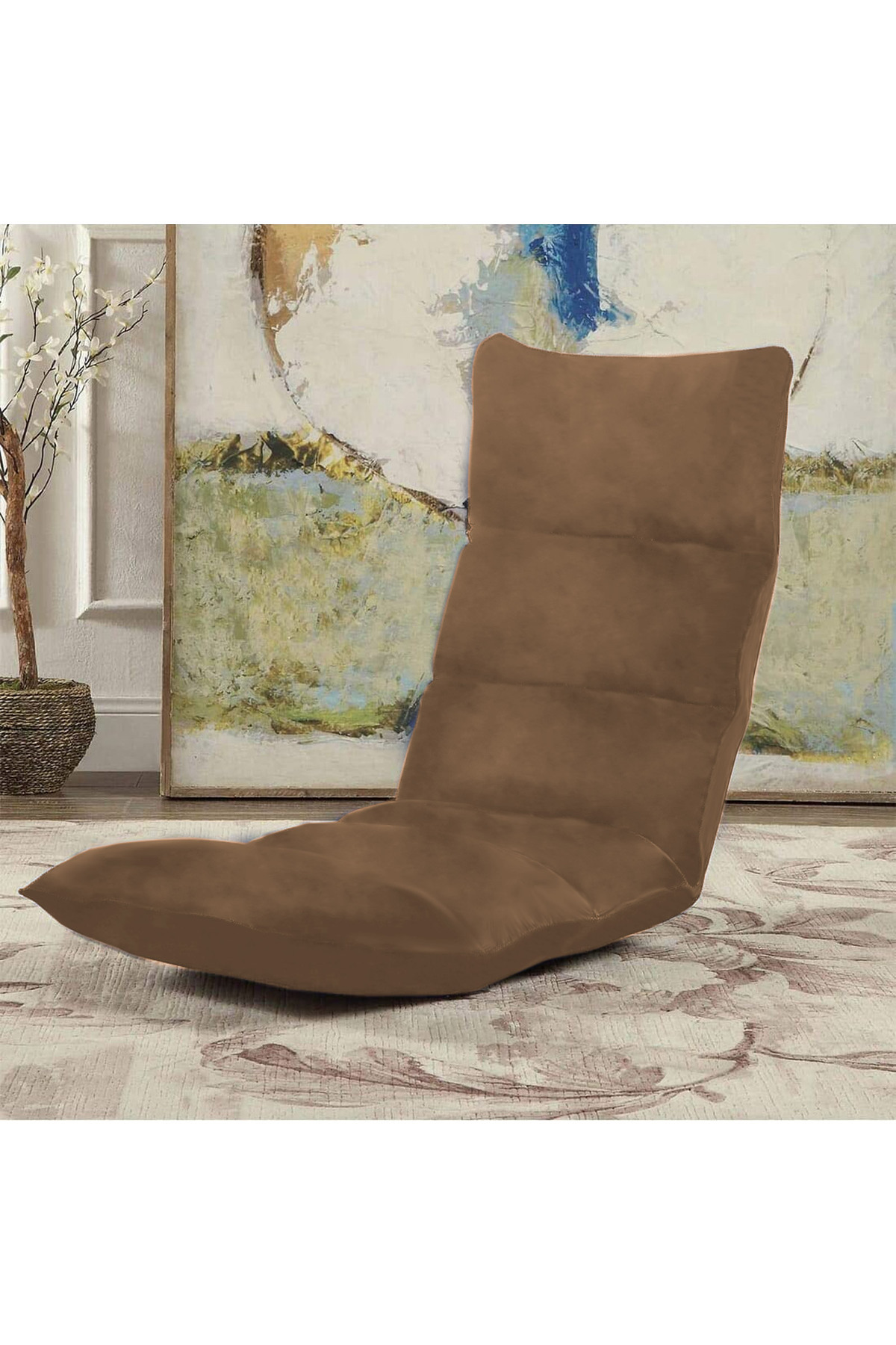 Lazy Vibes-| Picnic Velvet Foldable Floor Chair |120x50x17 4