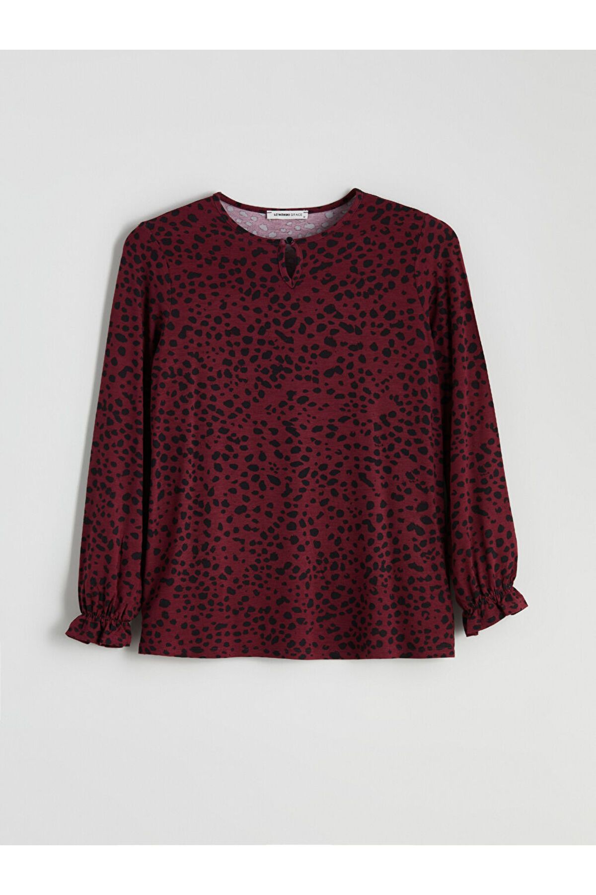LC Waikiki-Create Your Style from Uzg Store |   Crew Neck Patterned Blouse 1