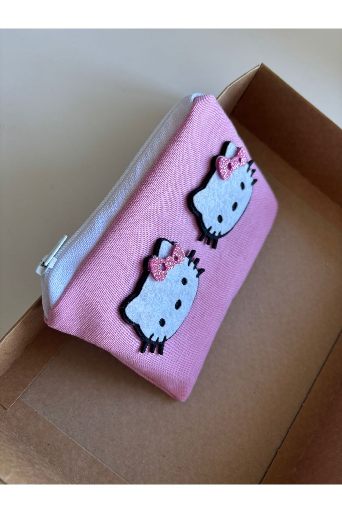 Hello Kitty-Handmade Linen Hello Kitty Children's Wallet 2