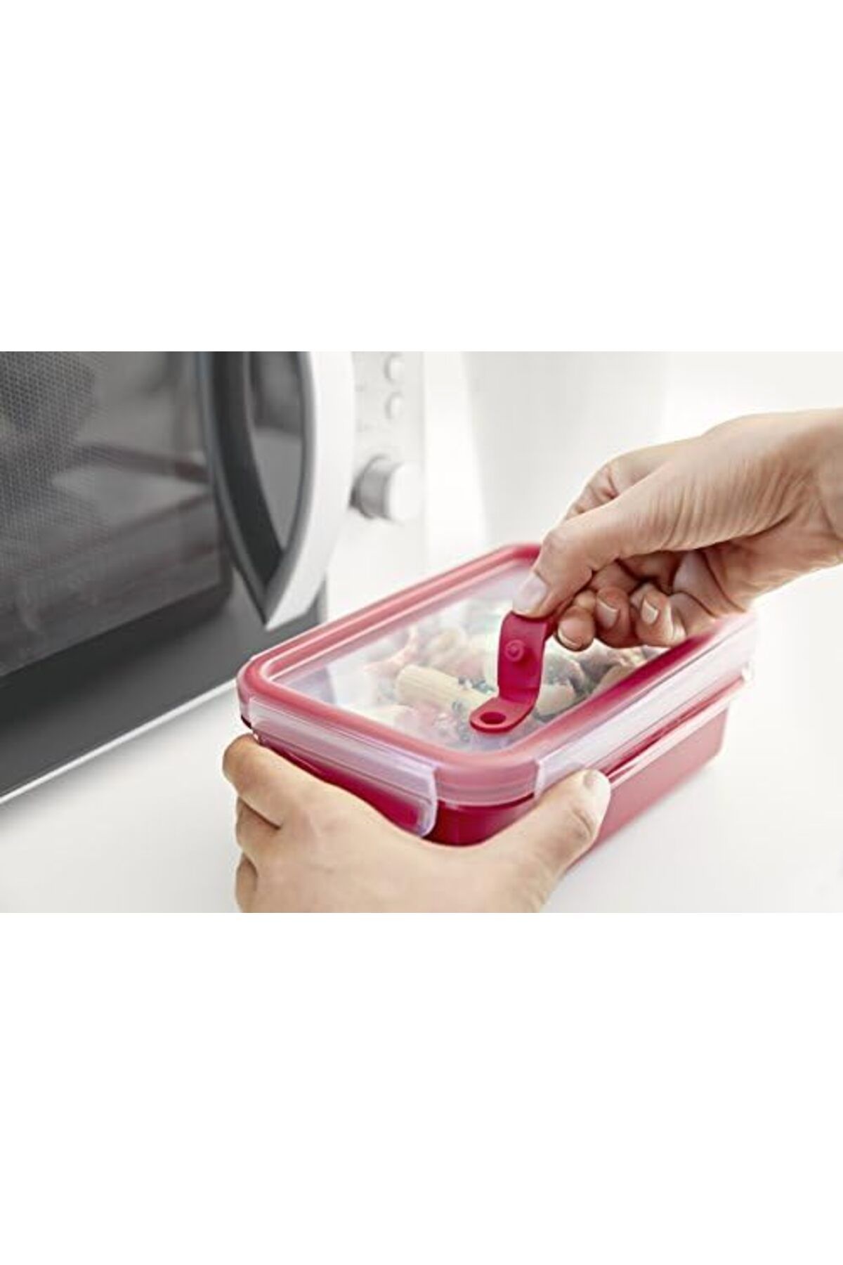 TEFAL-Master Seal Micro Box 1.0 Litre Food Container With Inserts, Red, Plastic 4