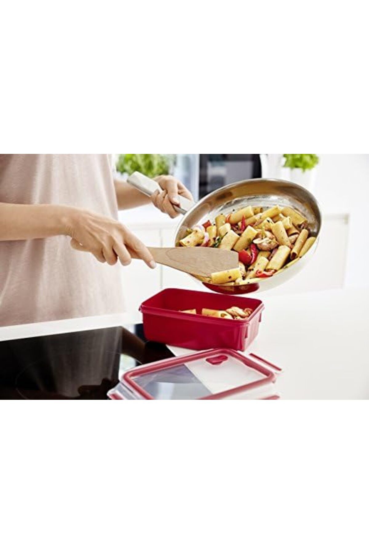 TEFAL-Master Seal Micro Box 1.0 Litre Food Container With Inserts, Red, Plastic 8