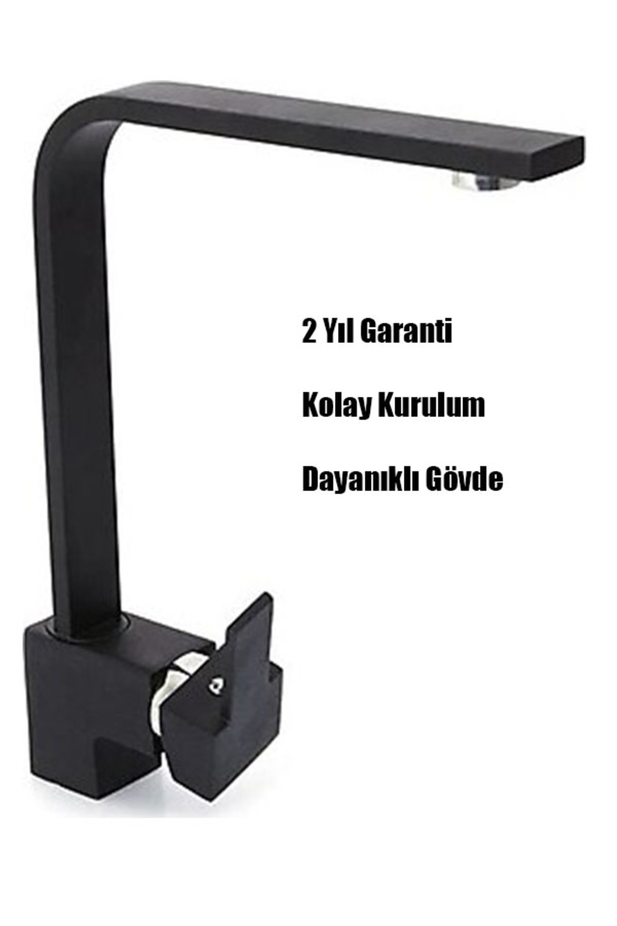 Nar Siyah Kare Mutfak Eviye Bataryası - 2 Yıl Garantili