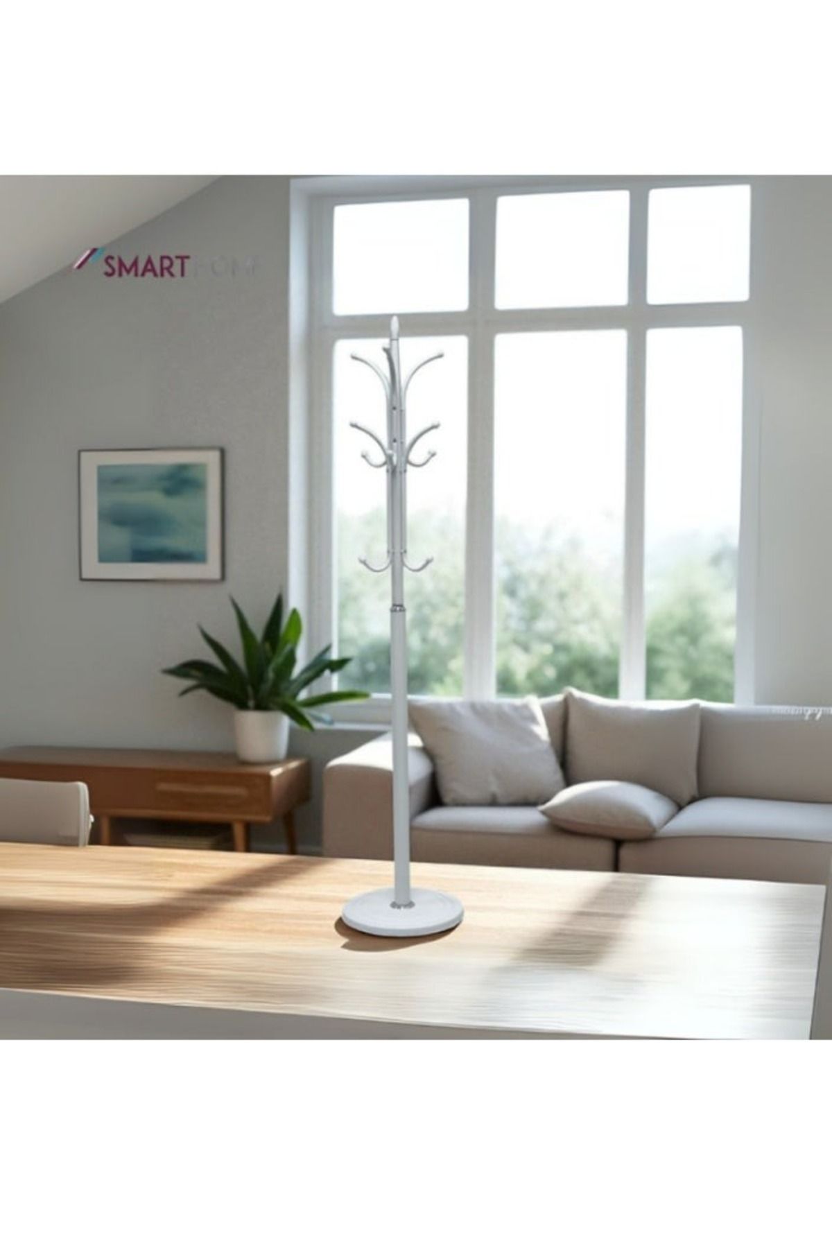 smart home-Metal clothes hanger and rack with hooks, metal clothes rack with a height of 179 cm - metal rack 3