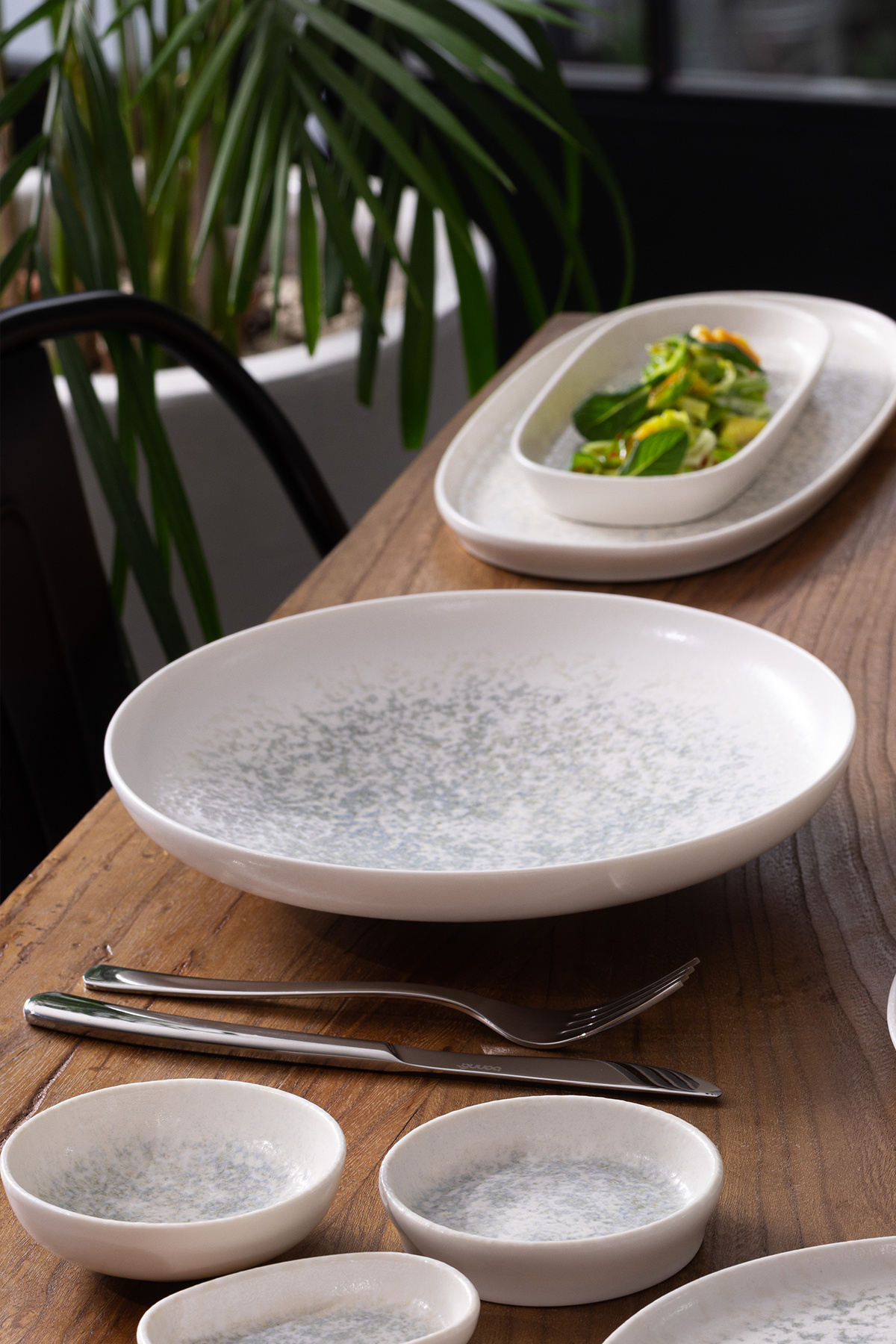 Bonna Porselen Lunar Ocean Beyaz Hygge 25cm Çukur Tabak 1,3 lt 6