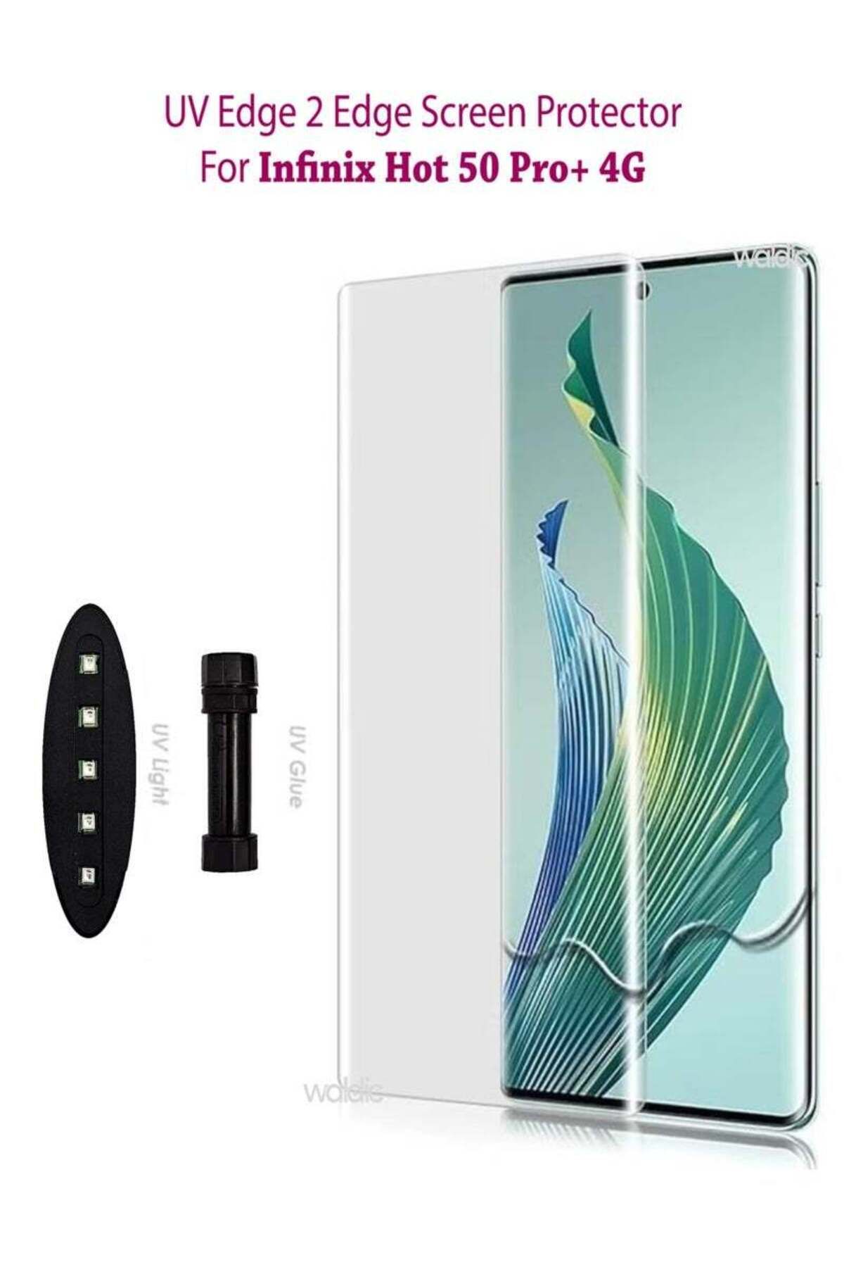 Generic-واقي شاشة شفاف من الأشعة فوق البنفسجية من الحافة إلى الحافة لهاتف Infinix Hot 50 Pro Plus 4G Premium Advanced 1