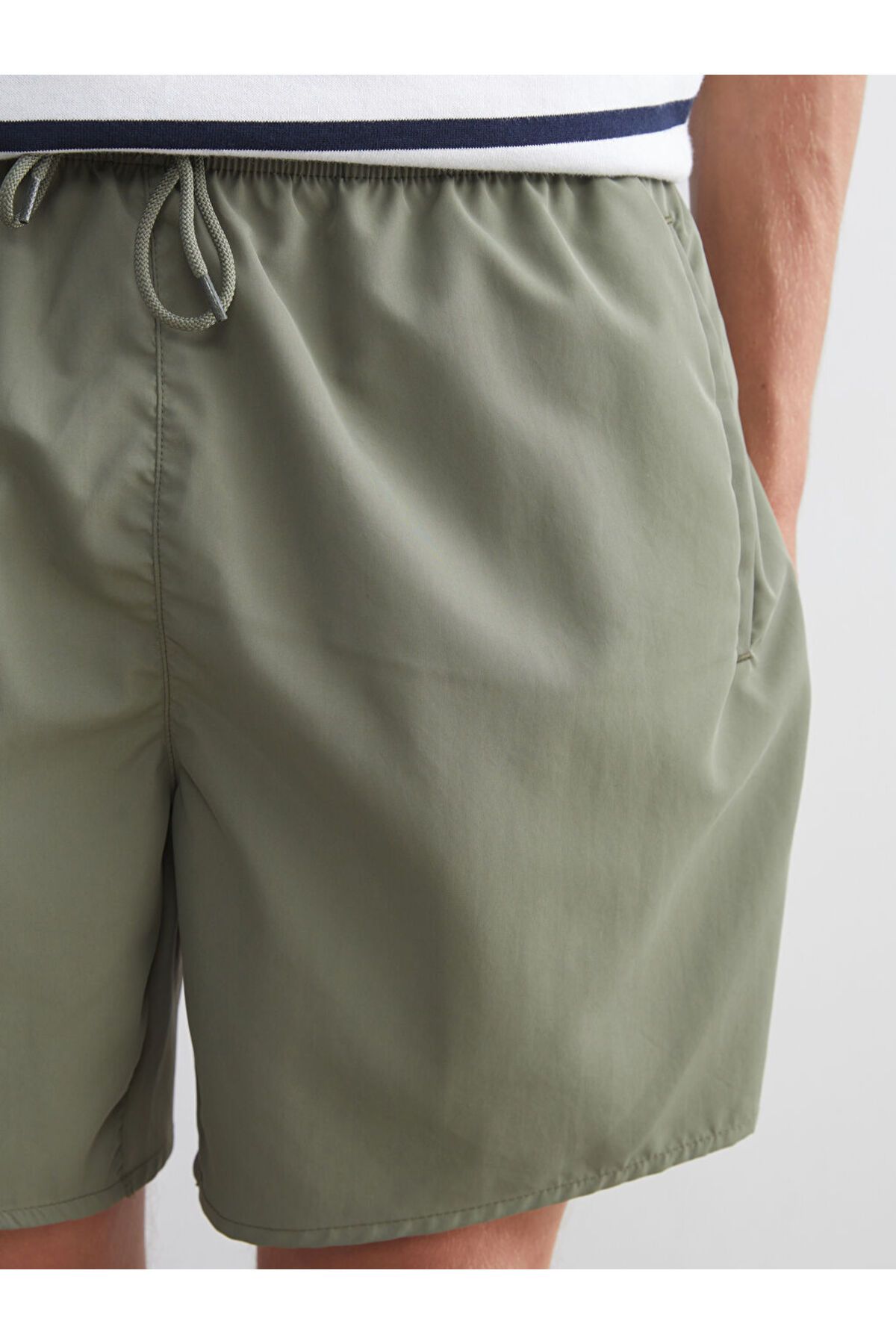 LC Waikiki-Sparkling Choices |   Khaki Short Length Men's Swim Shorts 3