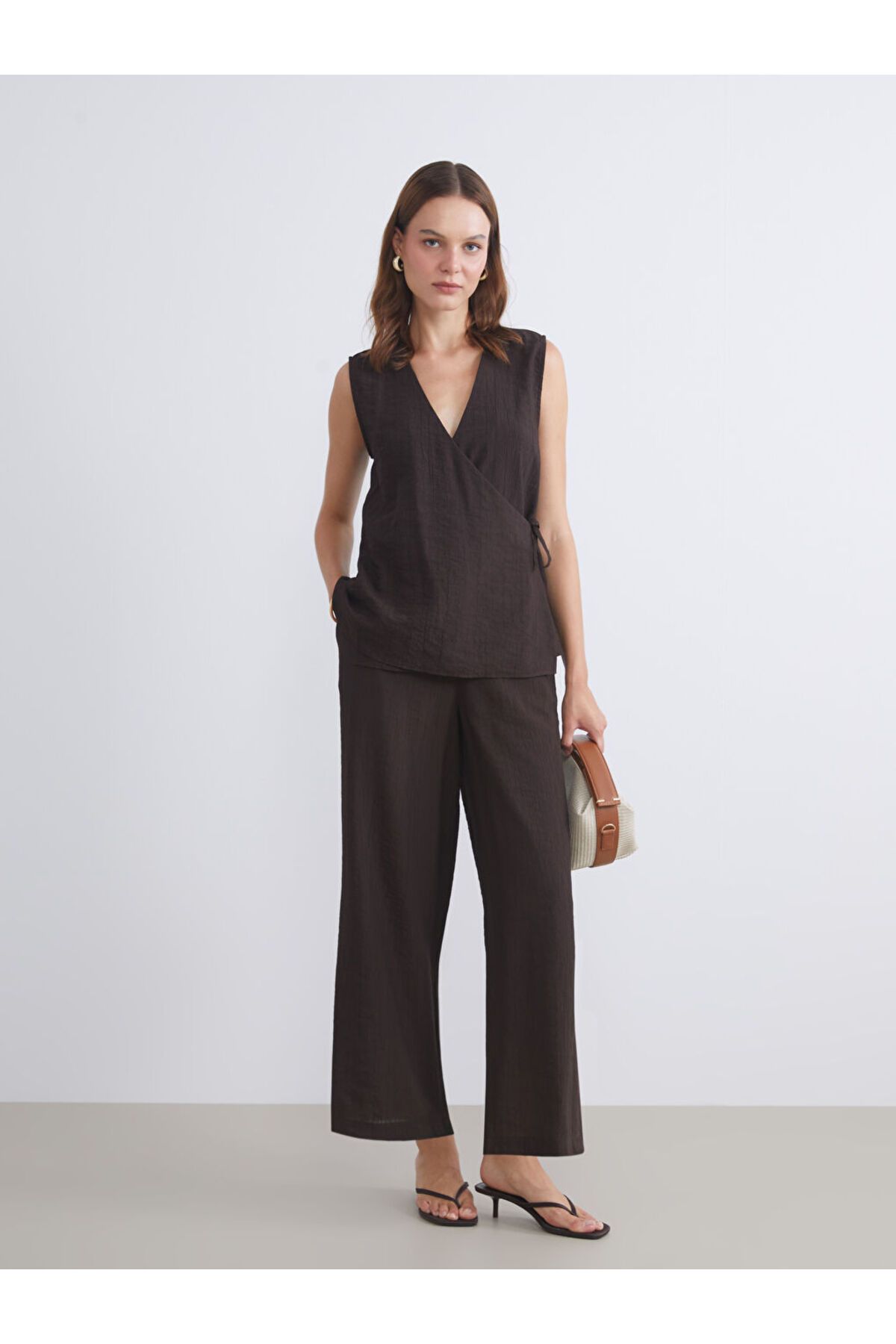 LC Waikiki-Sparkling Selections from Shining Store |   Double-Breasted Textured Blouse 3