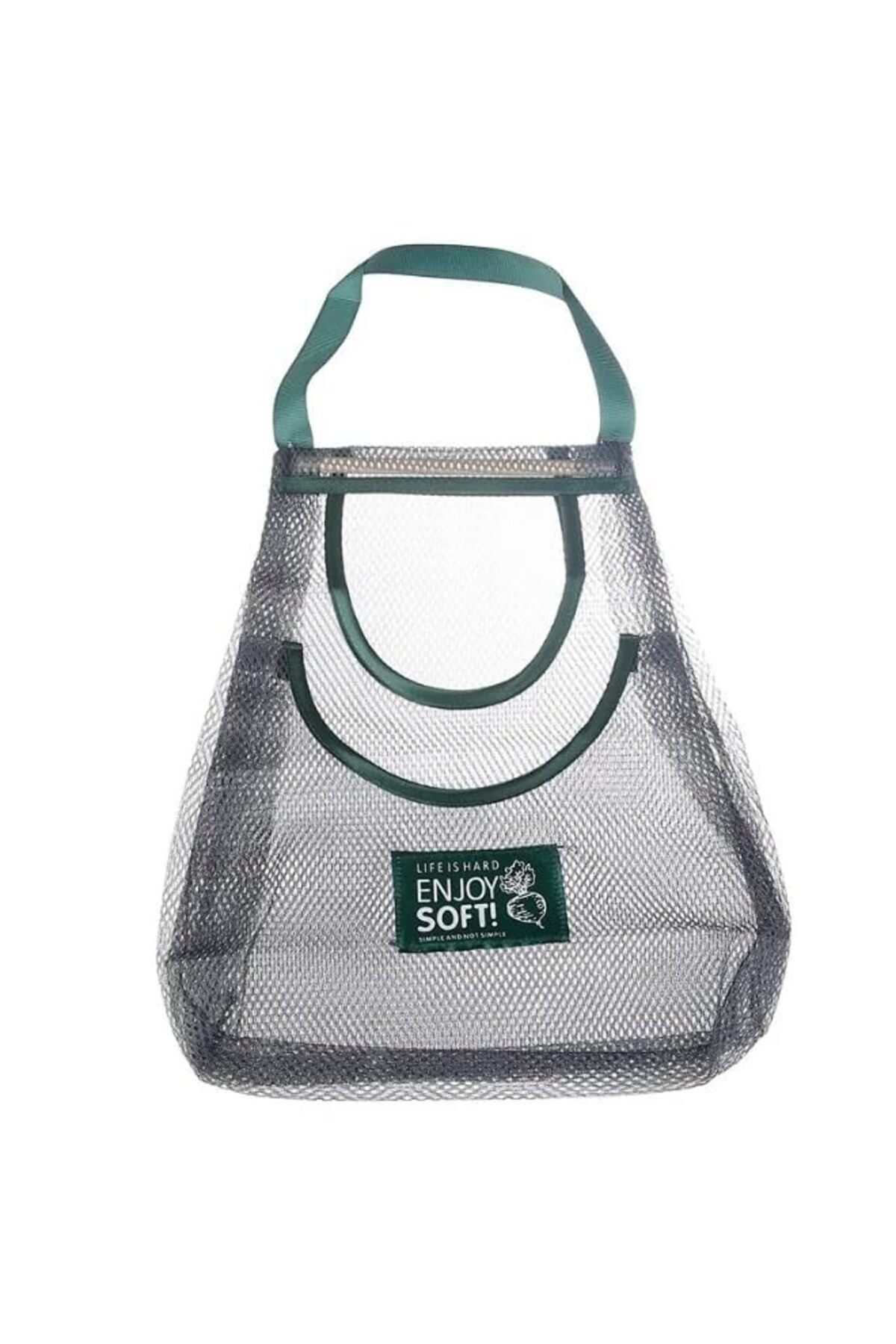 Generic-Reusable and Washable double layer Hanging Net Mesh Shopping Bags, Portable Grocery String Bags for 1