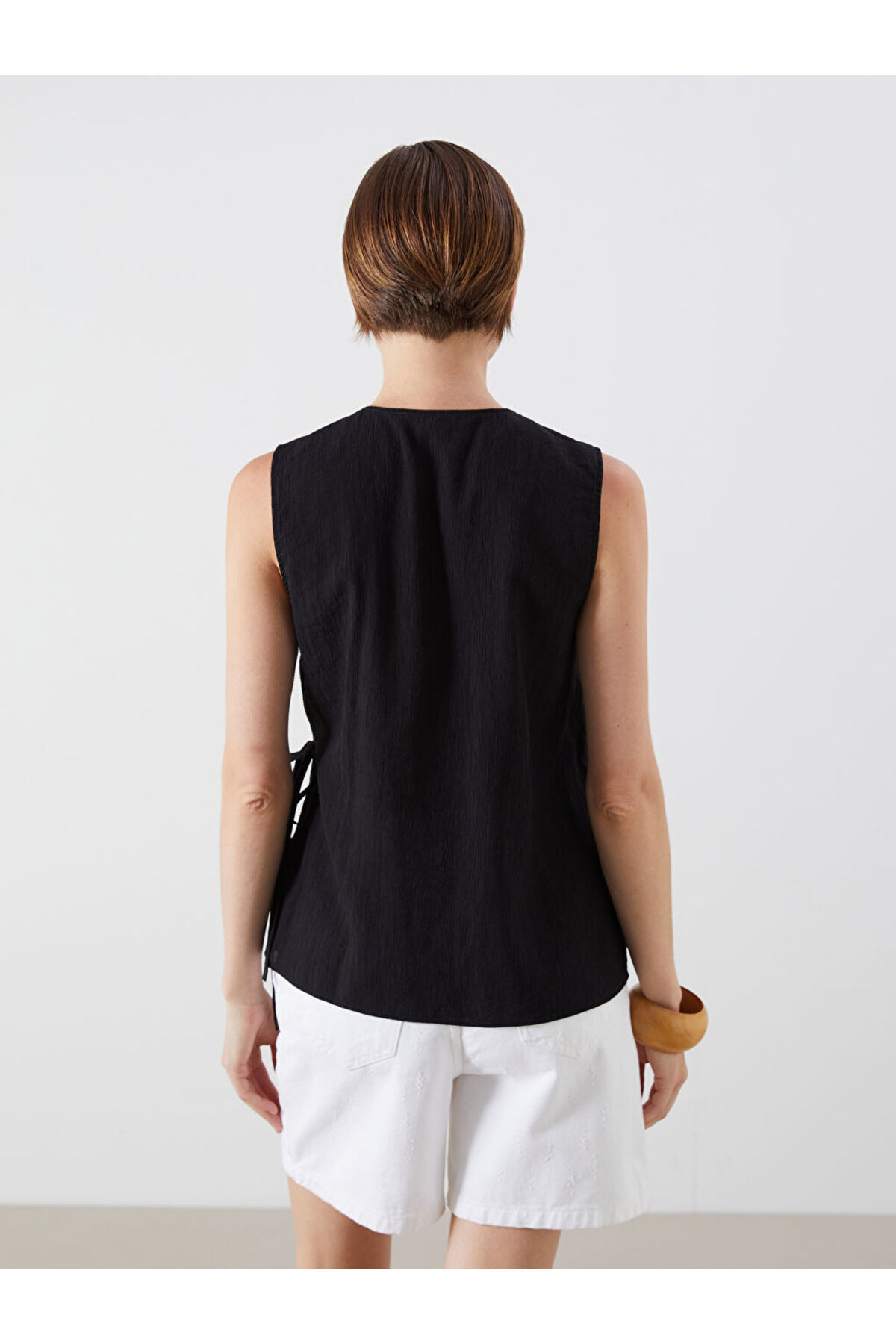 LC Waikiki-Sparkling Selections from Shining Store |   Double-Breasted Textured Blouse 5