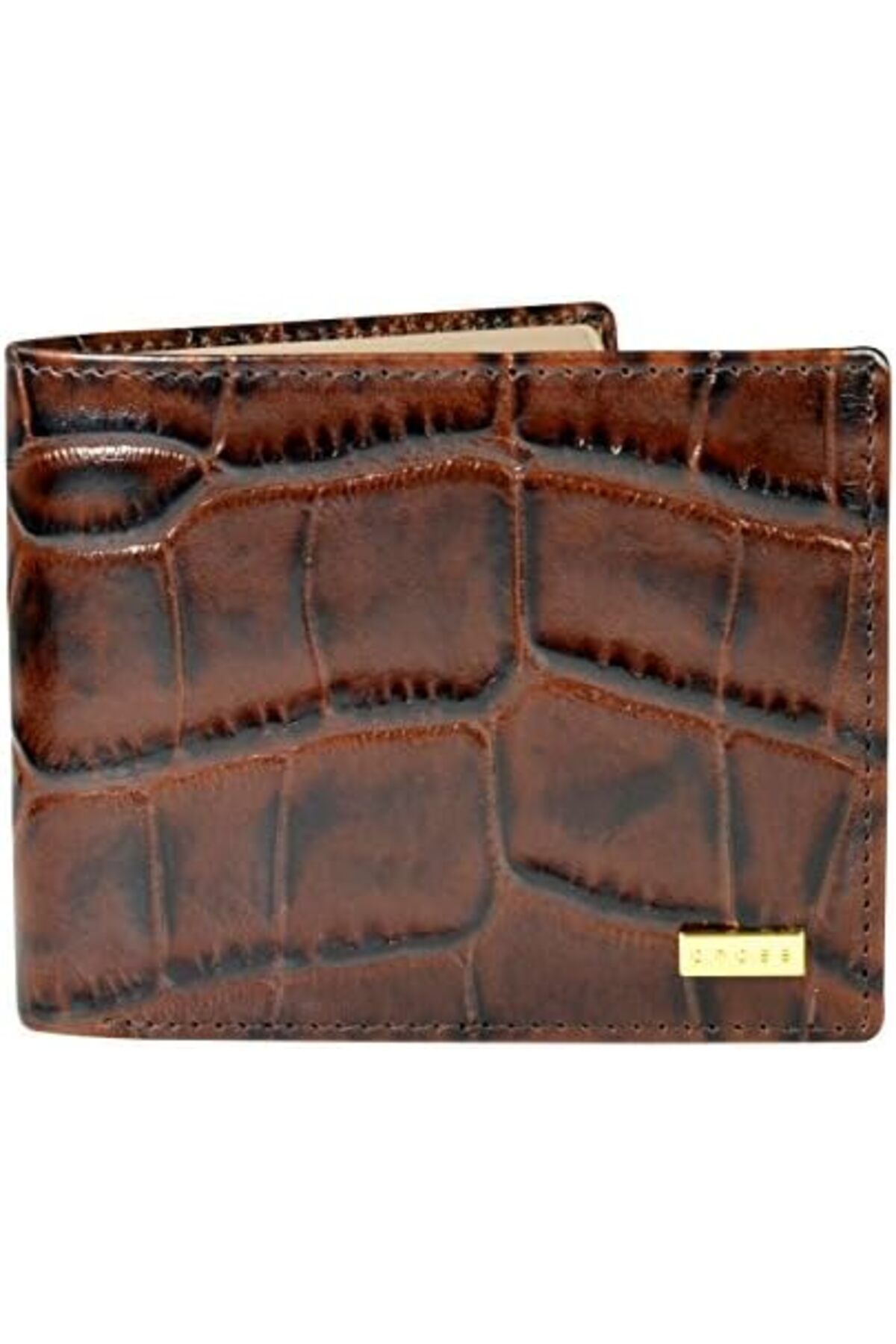 Cross-Coco Signature Bi-fold Coin Wallet, Brown 2