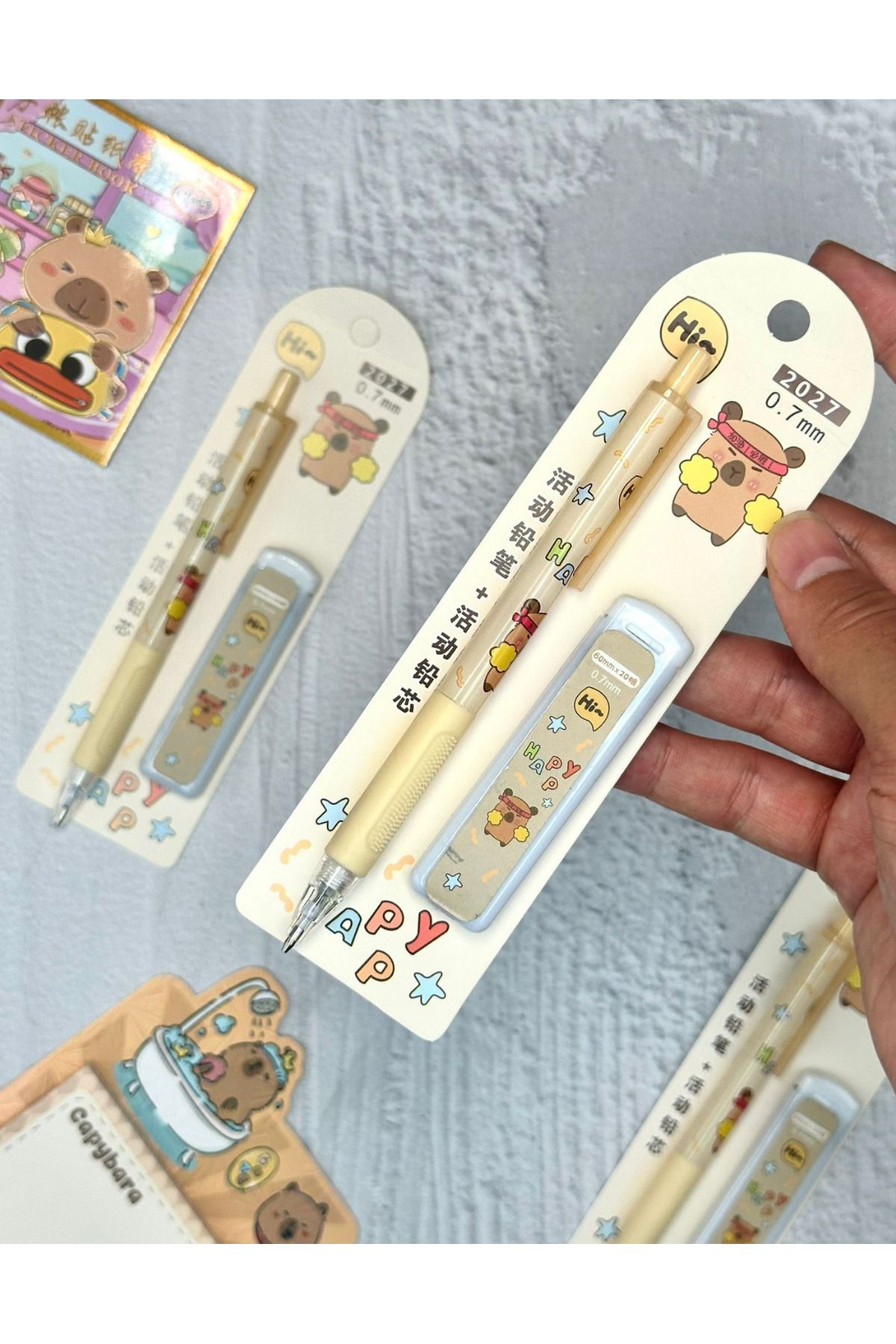 ZeCo Collection-Versatile Pencil with Cute Capybara Pattern and 0.7 mm Tip 1