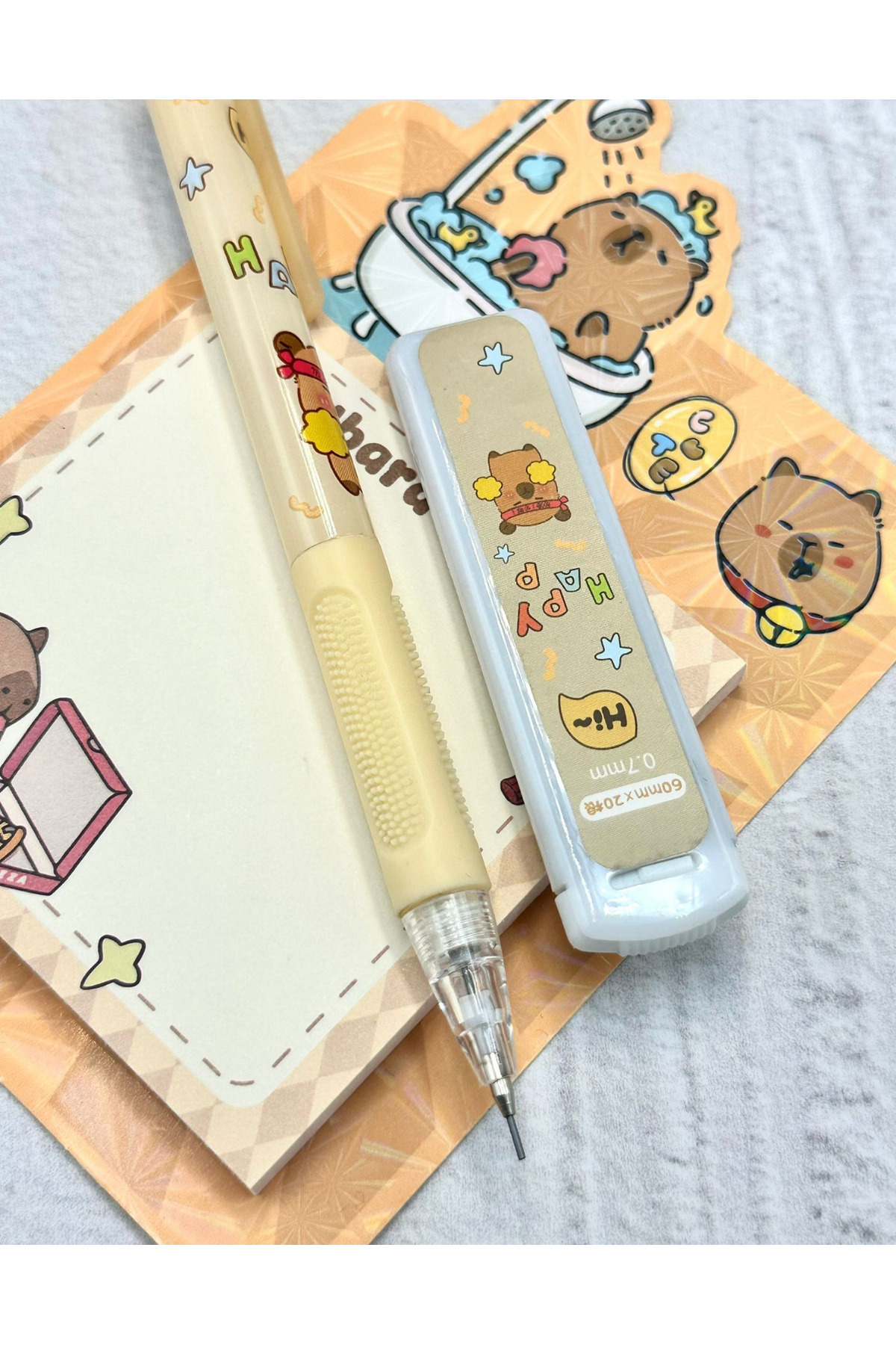 ZeCo Collection-Versatile Pencil with Cute Capybara Pattern and 0.7 mm Tip 3