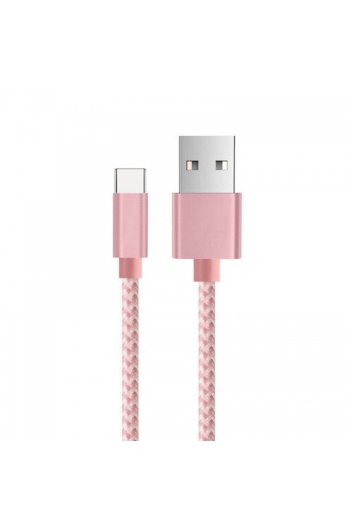 Bibilel-Cablu de încărcare/transfer de date USB 3.1 tip C, lungime 2 m, ranforsat, roz 4