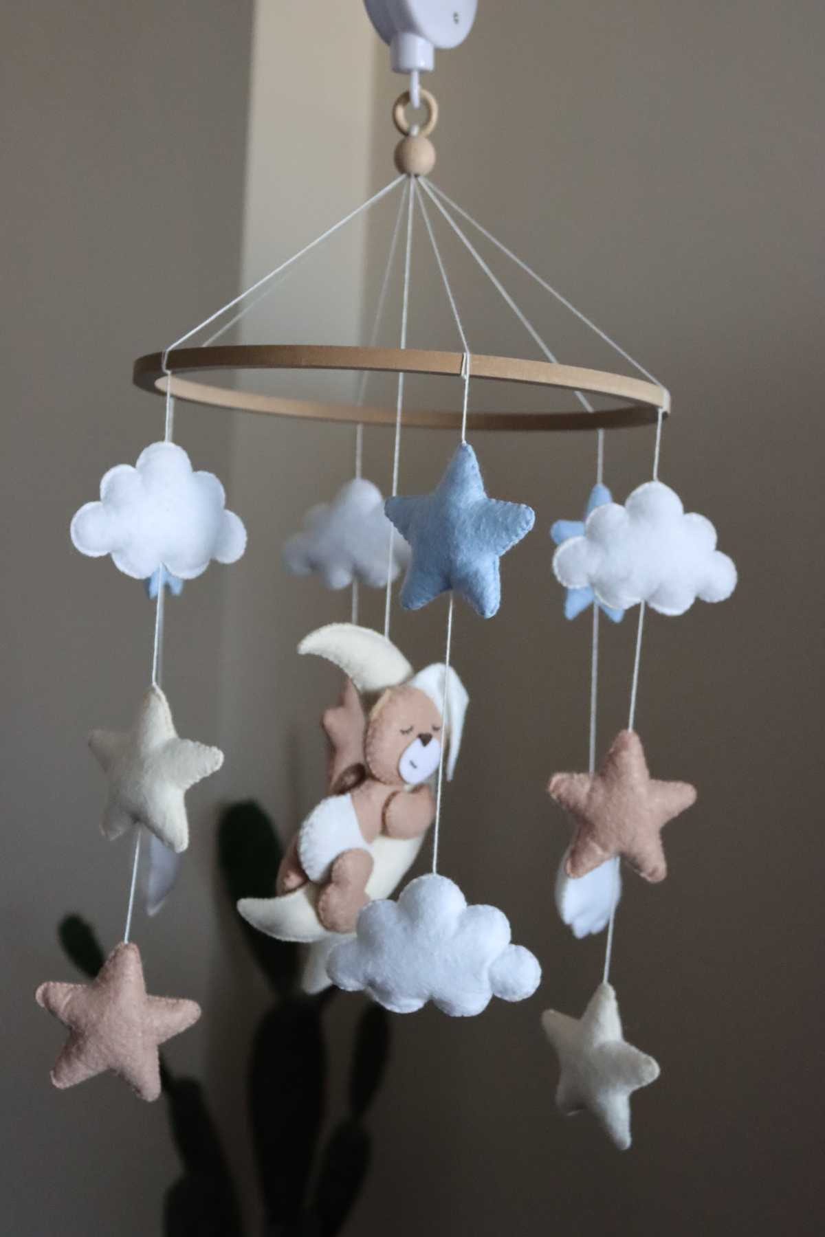 Asilbebe Kahverengi Ayıcıklı Müzikli Bebek Dönencesi fotoğrafı 4 (önizleme)