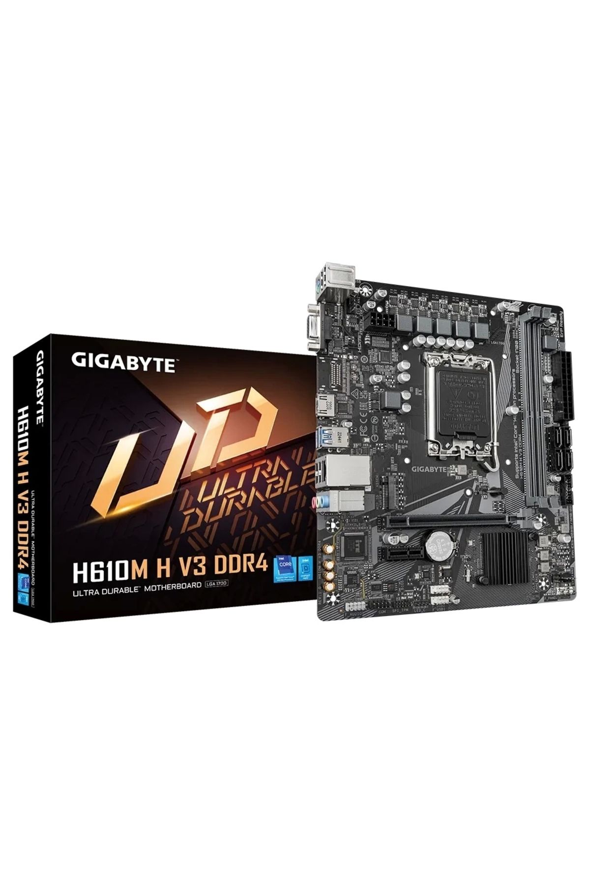 Gigabyte-H610M H V3 Ddr4 Intel H610 Socket 1700 Ddr4 3200Mhz Matx Gaming Motherboard 1