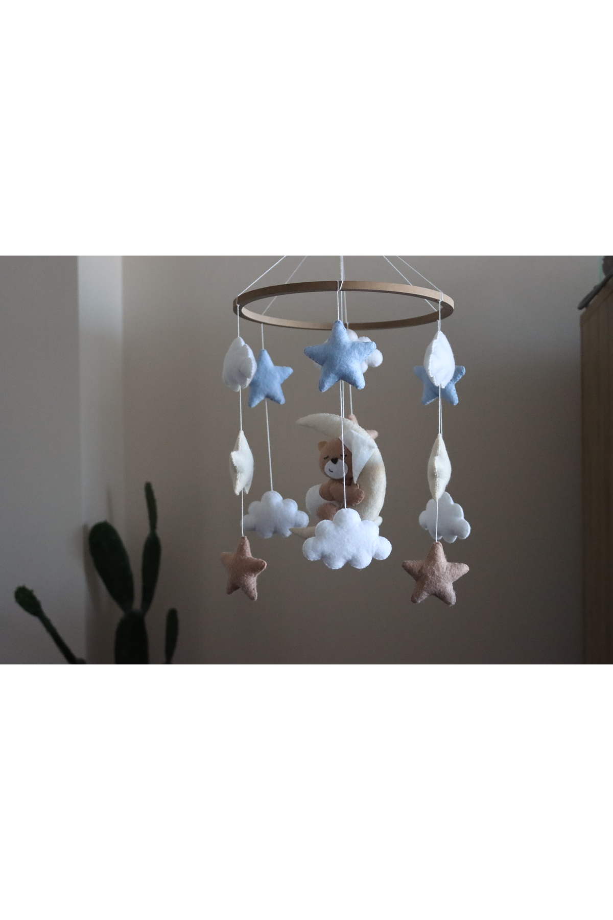 Asilbebe Kahverengi Ayıcıklı Müzikli Bebek Dönencesi fotoğrafı 5 (önizleme)