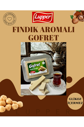 LUPPER Fındık Aromalı Gofret 450GR (Glikossuz)
