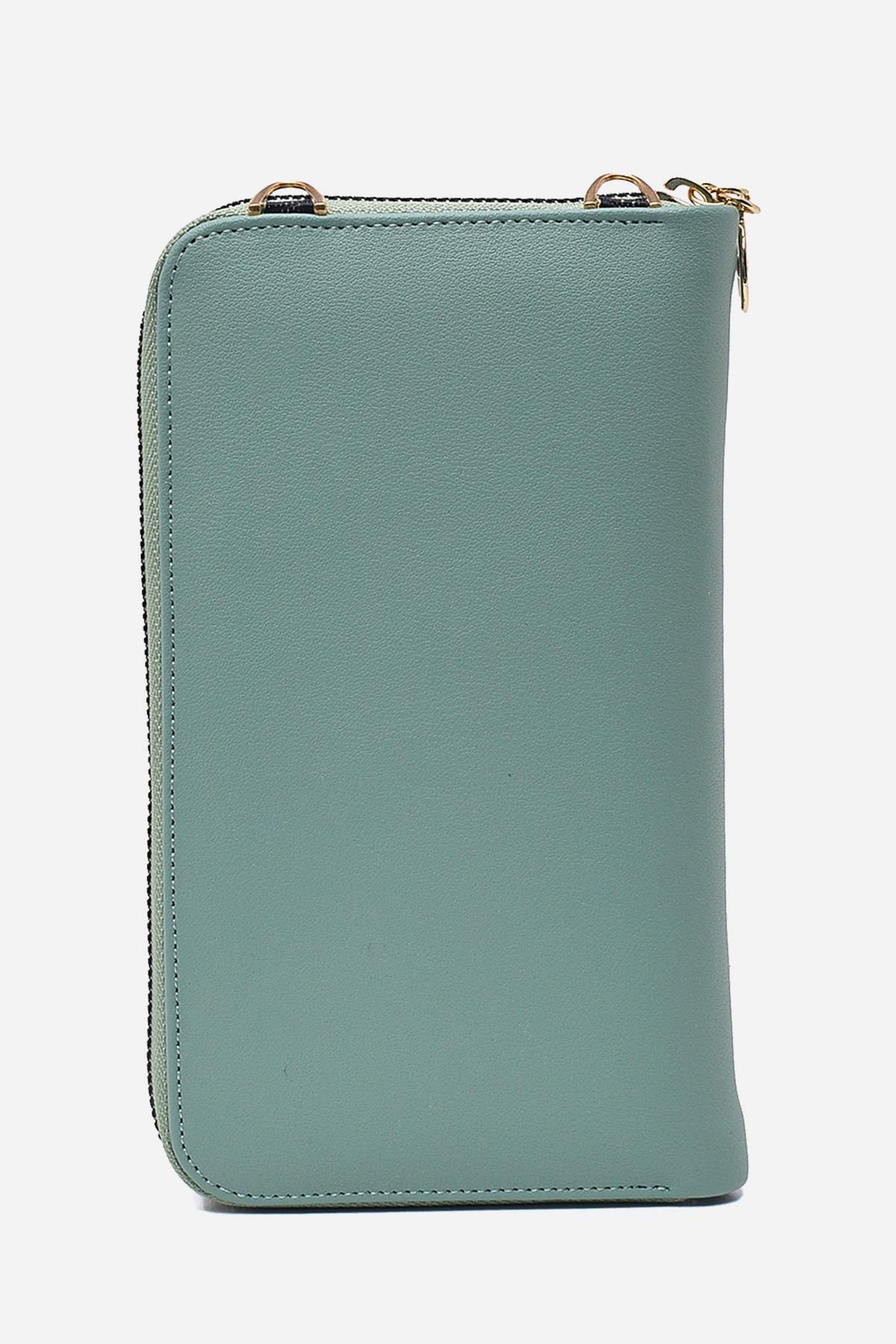Zühre-Mint Wallet with Chain Strap Zc011 5