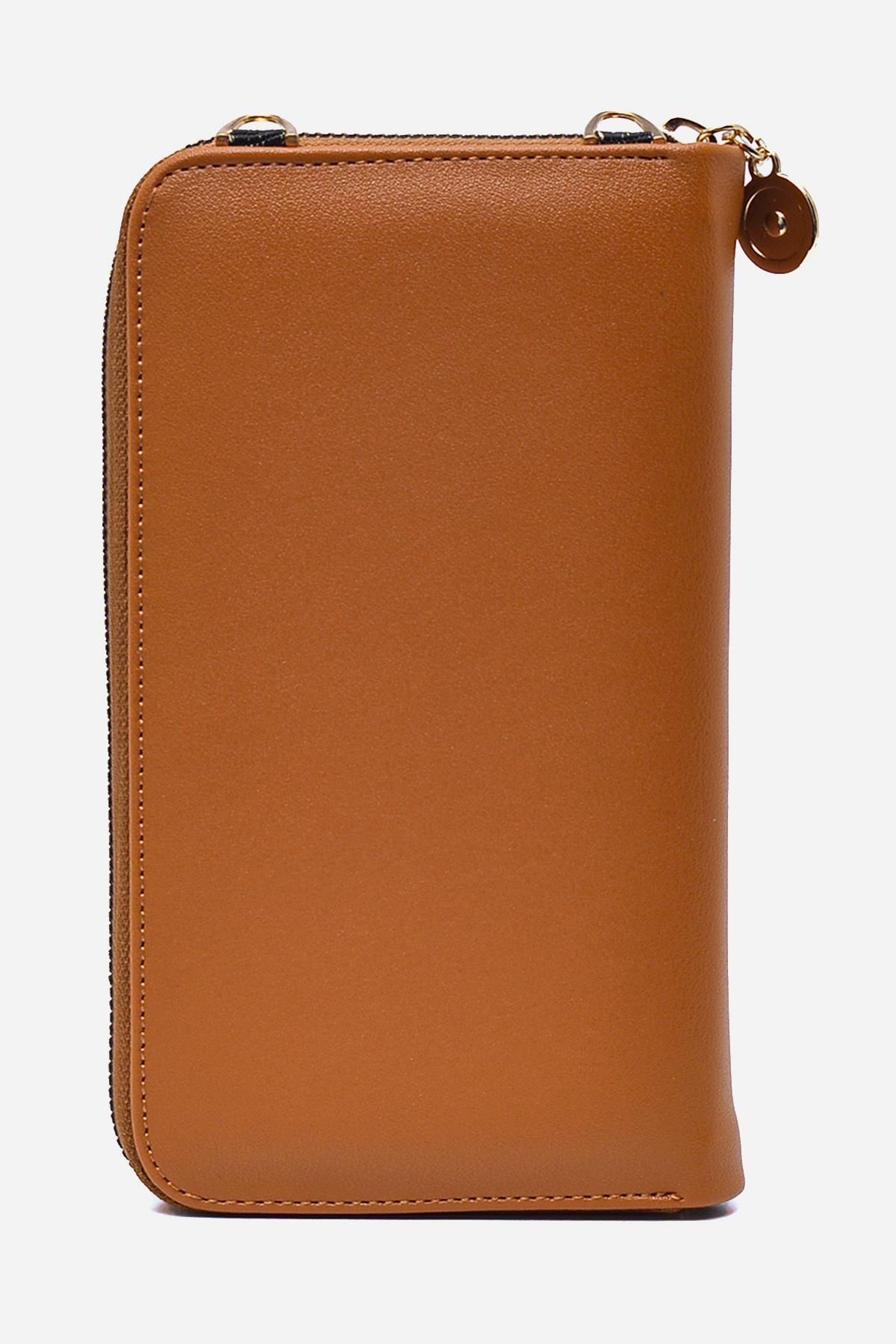 Zühre-Camel Wallet with Chain Strap Zc011 5
