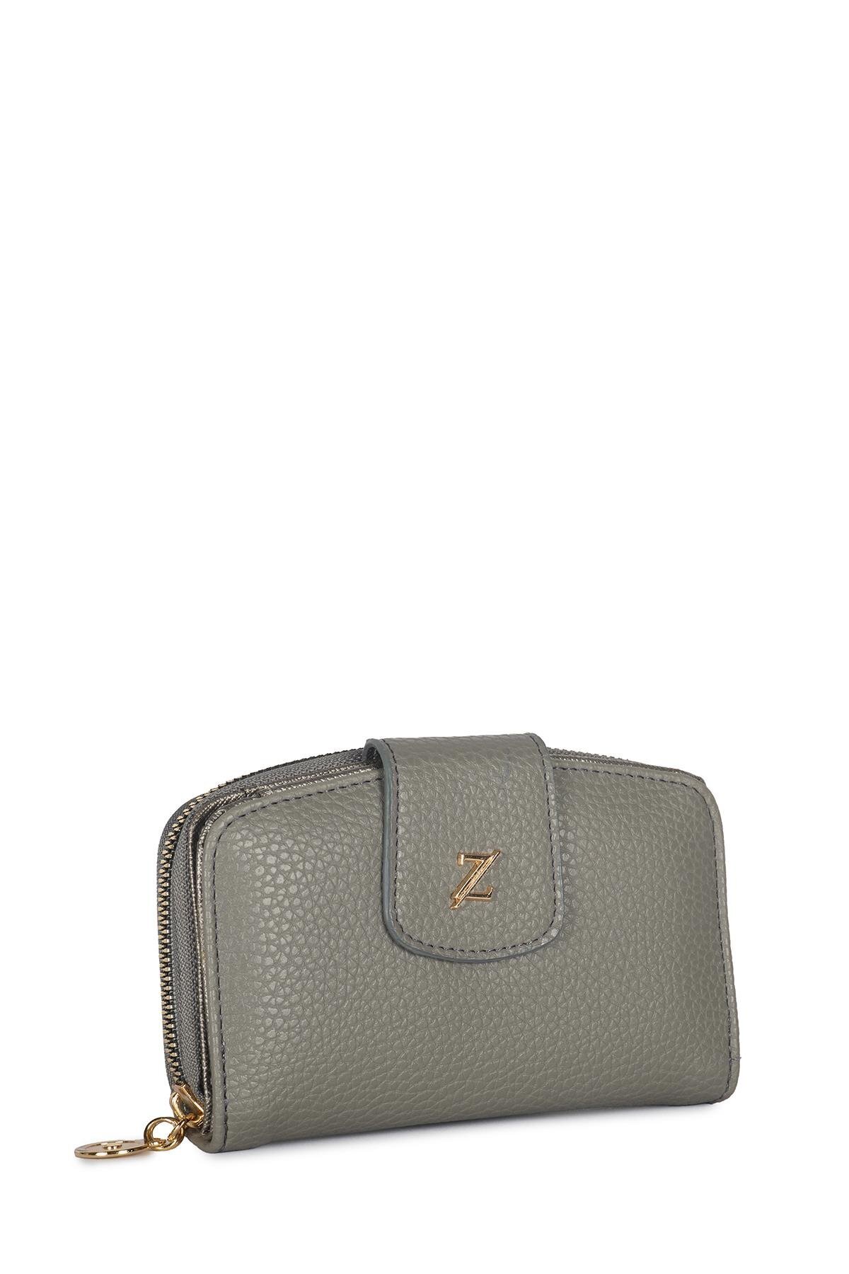 کیف پول کوچک خاکستری تیره ZC022 Zühre