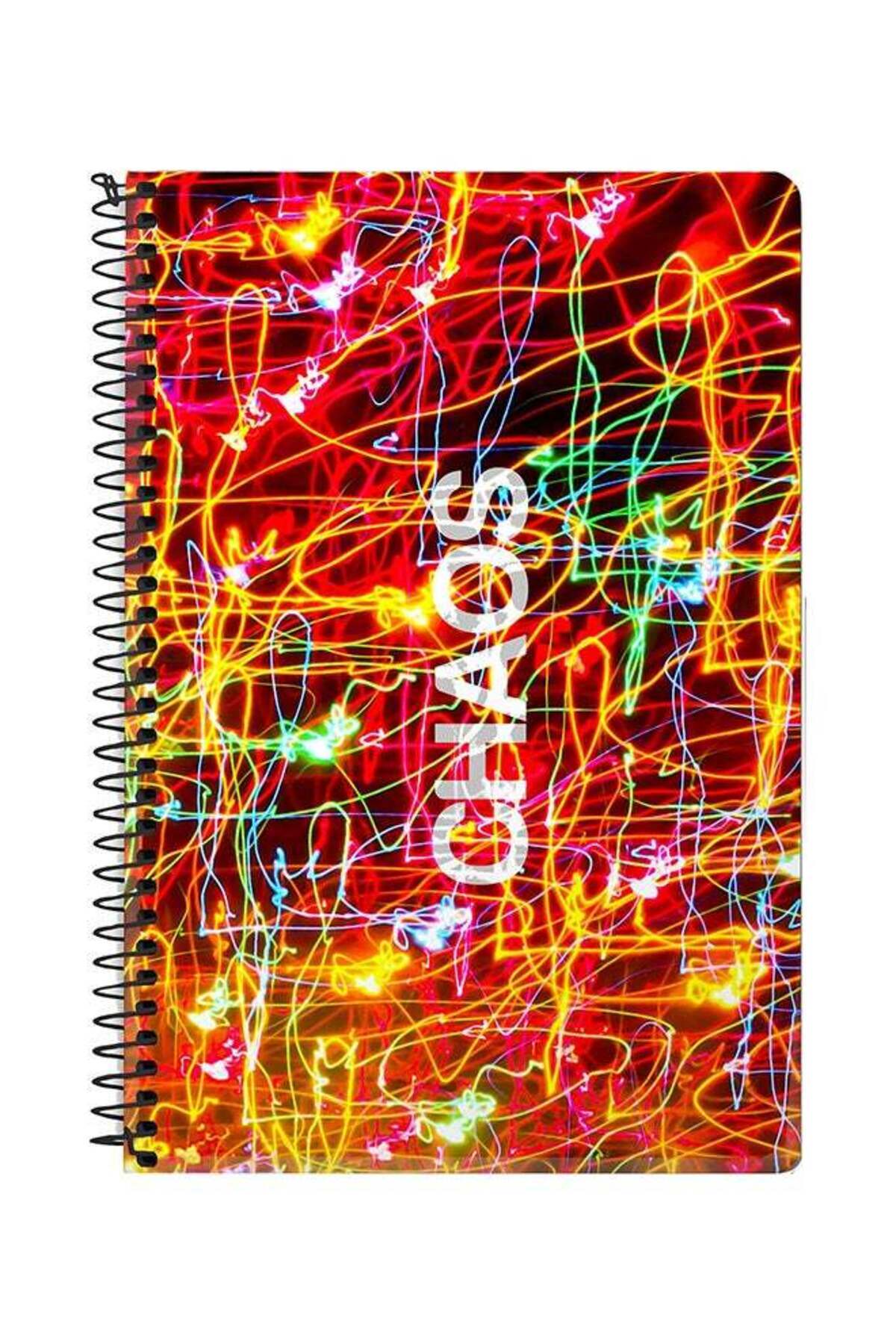 Stylizedd-Chaos A5 Spiral Notebook Multicolour 1