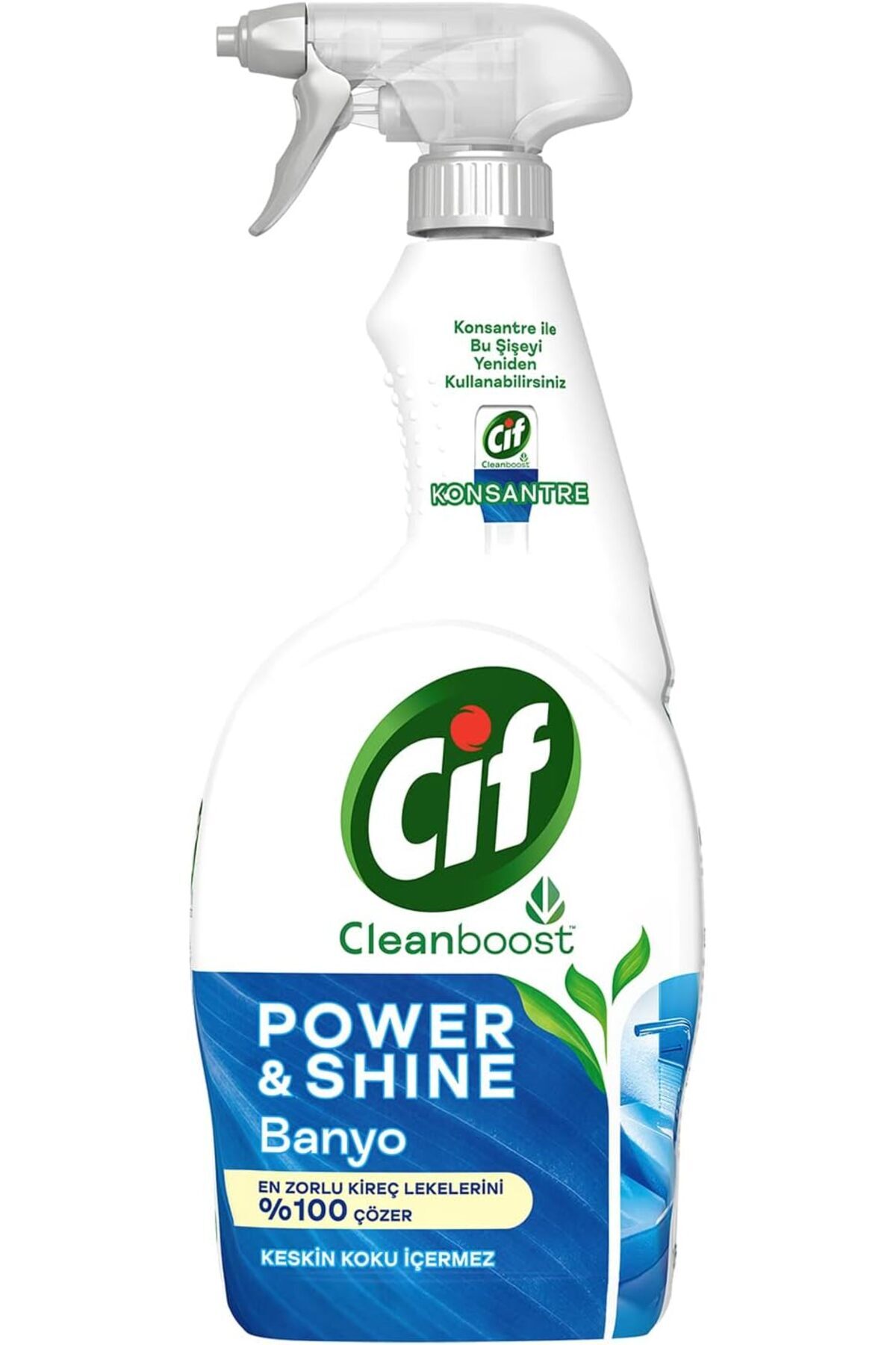 Hype Store Cif Power Shine Cleanboost Sprey Temizleyici Banyo İçin Temizleyici ve Kireç Çözücü 750 ML