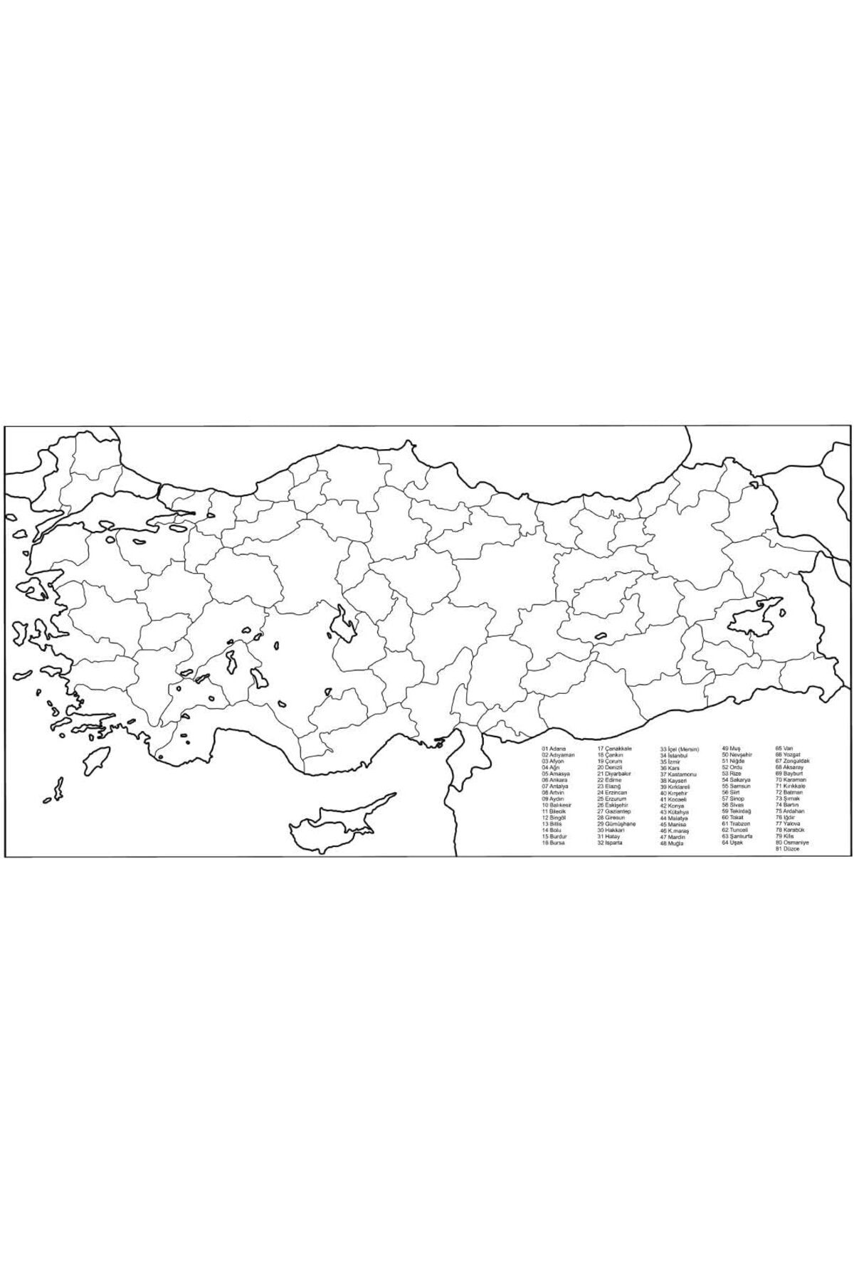Genel Markalar Tutunabilir Kağıt Türkiye Haritası Statik Akıllı Şeffaf Tahta 110x56cm Kalem Yapışkansız Tutunan