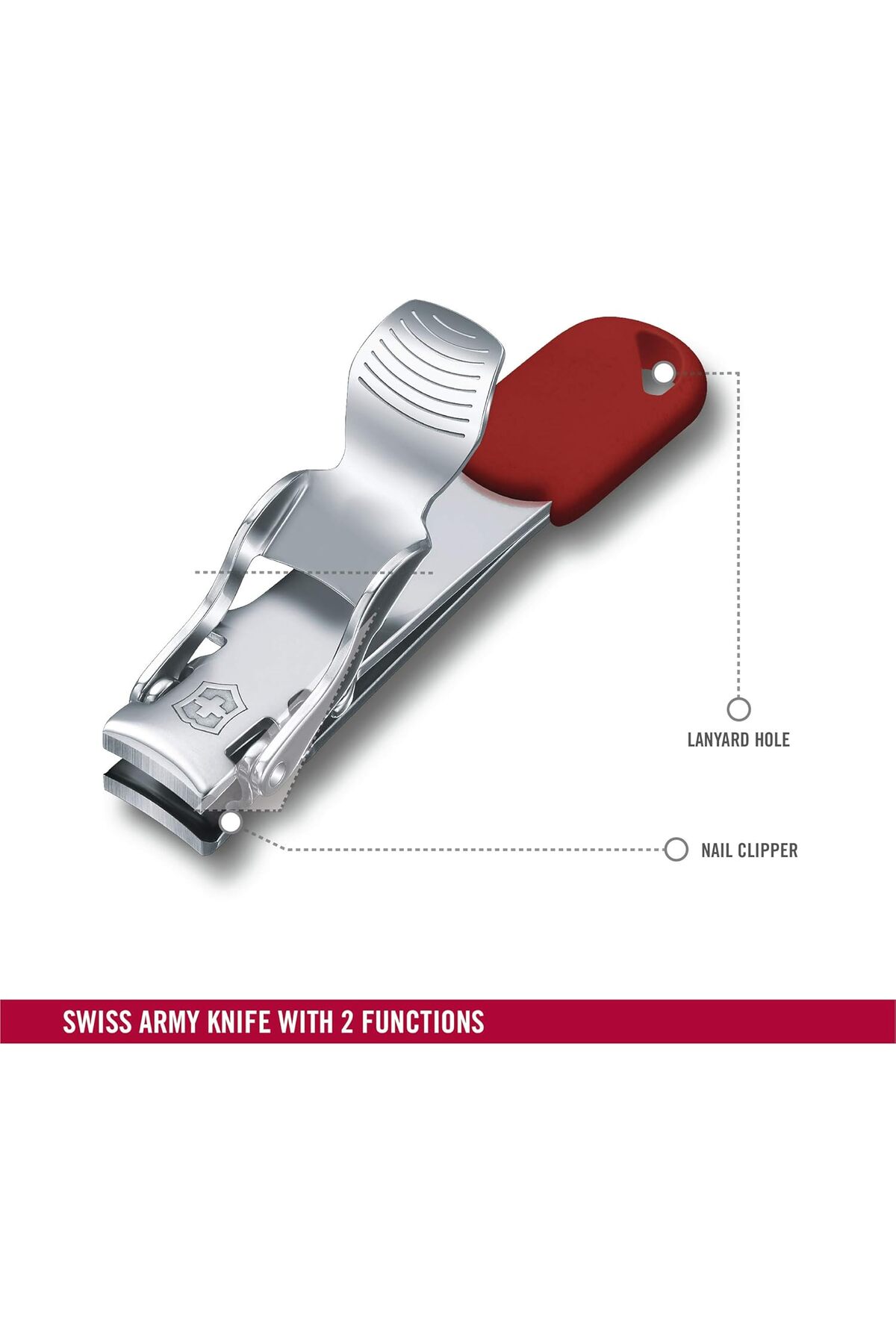 E&D Collection 8.2050.B1 Tırnak Makası, Kırmızı fotoğrafı 3 (önizleme)