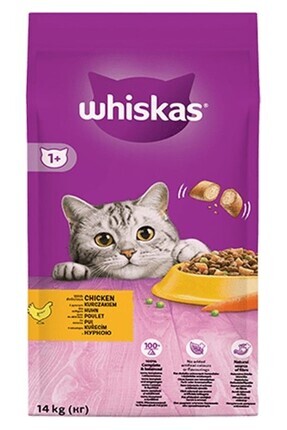Whiskas Tavuklu & Sebzeli Kuru Kedi Maması 14 Kg