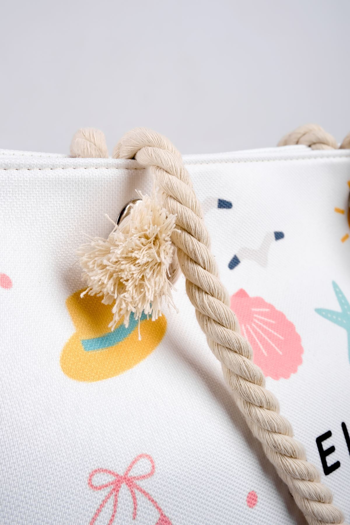 Lal Shoes & Bags ELISSA KADIN Fermuarlı PLAJ ÇANTASI-Açık Mavi görsel 3