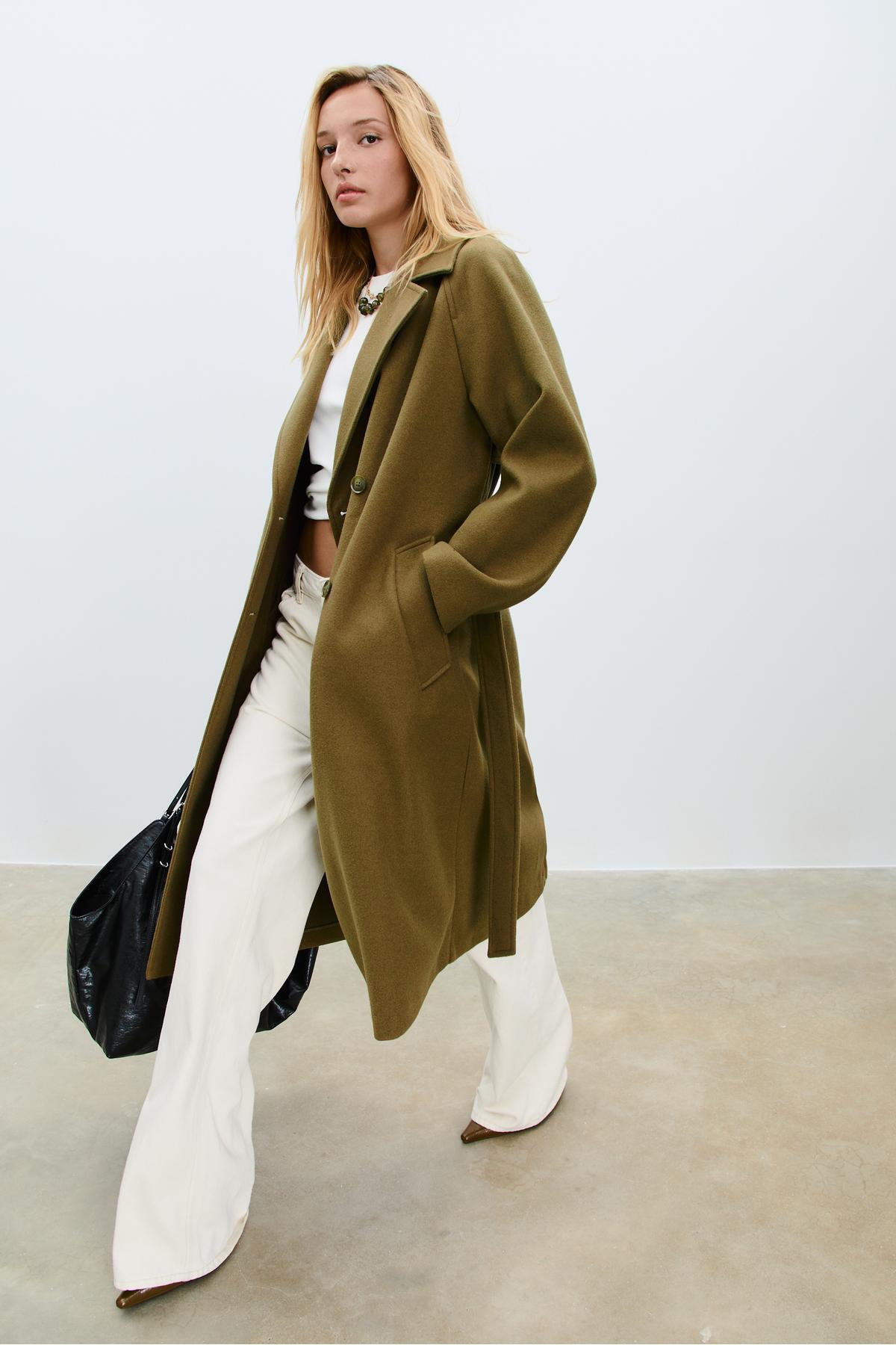 Stradivarius Yumuşak dokulu kaban