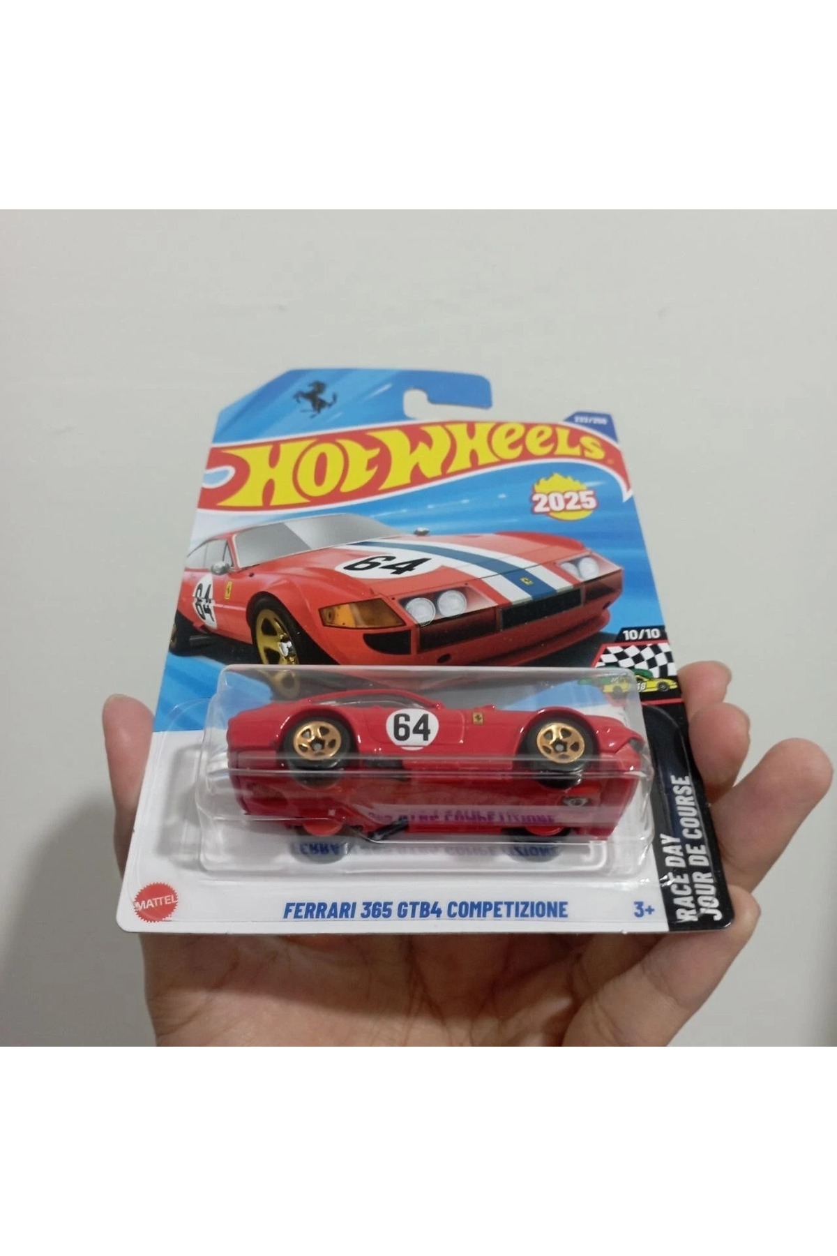 HOT WHEELS Ferrari 365 GTB4 Competizione 2025 Model Uzun Kart 1:64