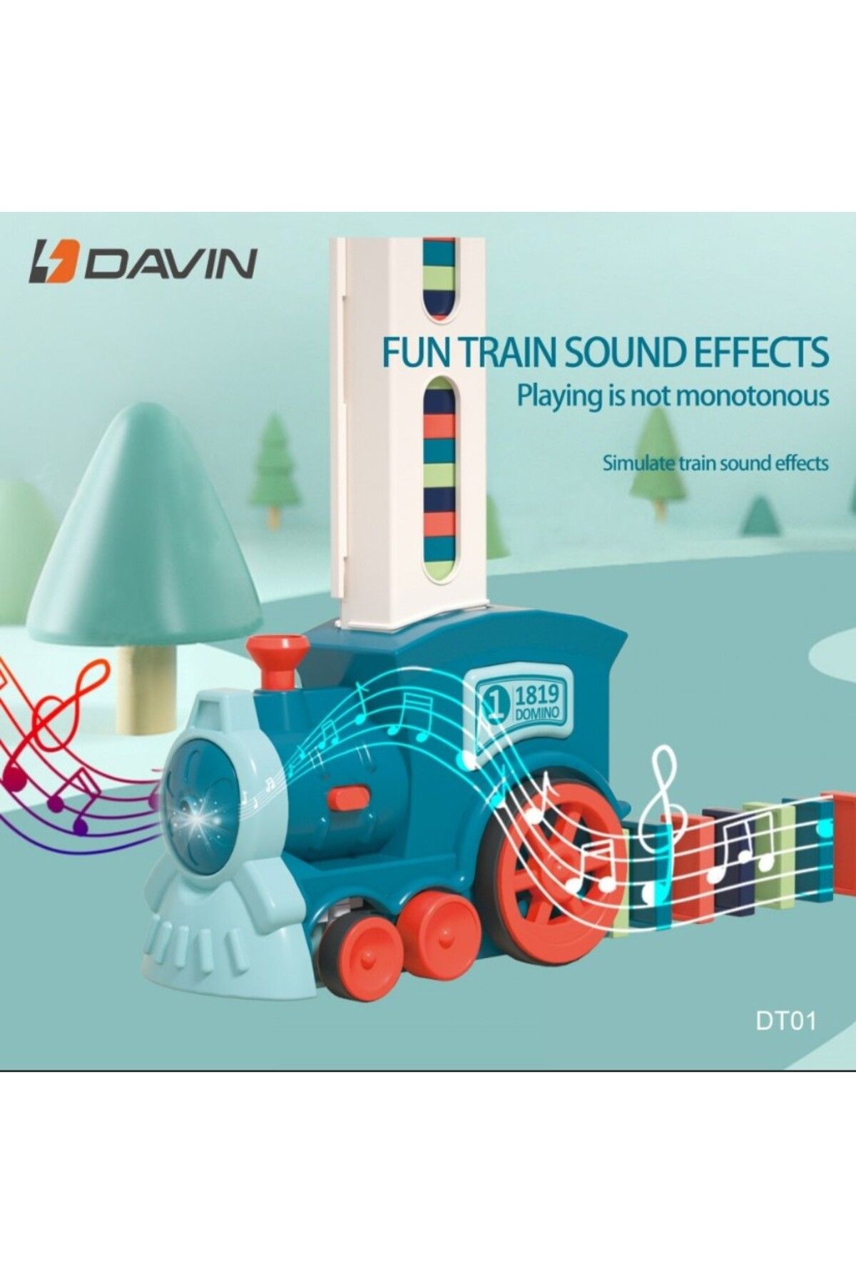 davin-Davin - Domino Train Game Model DT01 Multicolor 3