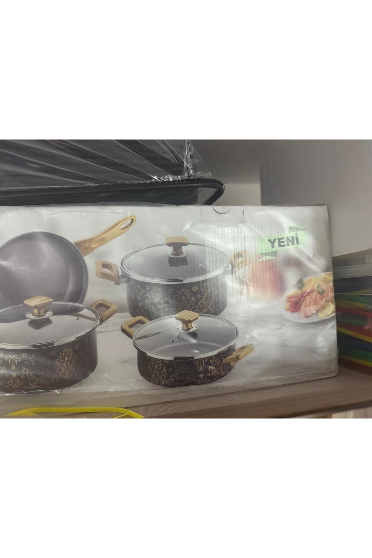 PAMUK DÜNYAM HOME-Netlon 7 Piece Star Granite Set 3