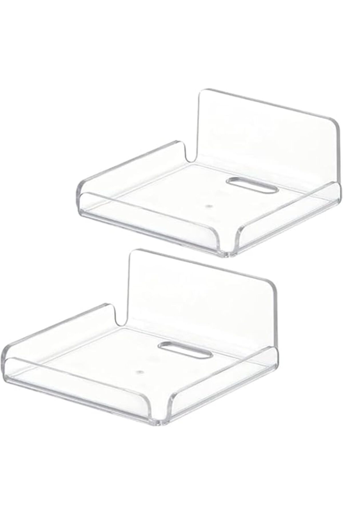 Generic-Azonee Acrylic Floating Small Wall Shelves, Mini Wall Mounted Hanging Display Shelves, Universal Ad 1