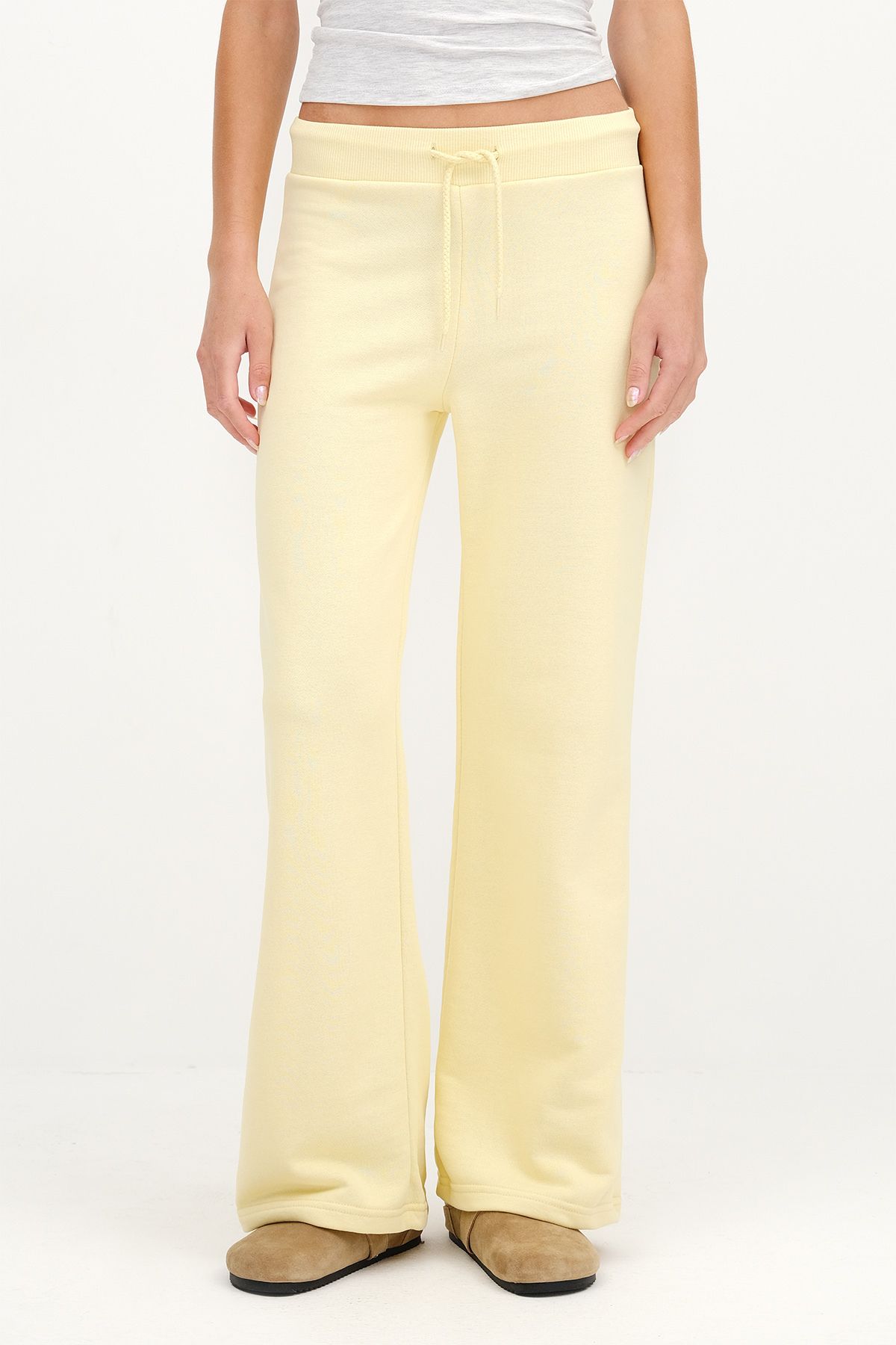 Addax-Wide Leg Tracksuit with Elastic Waist Eşf10308-P10 6