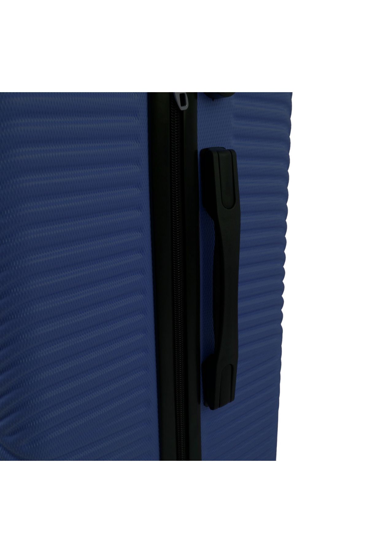 zola-Set of 3 travel suitcases, 39/70/99 l, with lock, 360° wheels, telescopic and fixed handle, ABS, navy blue 10