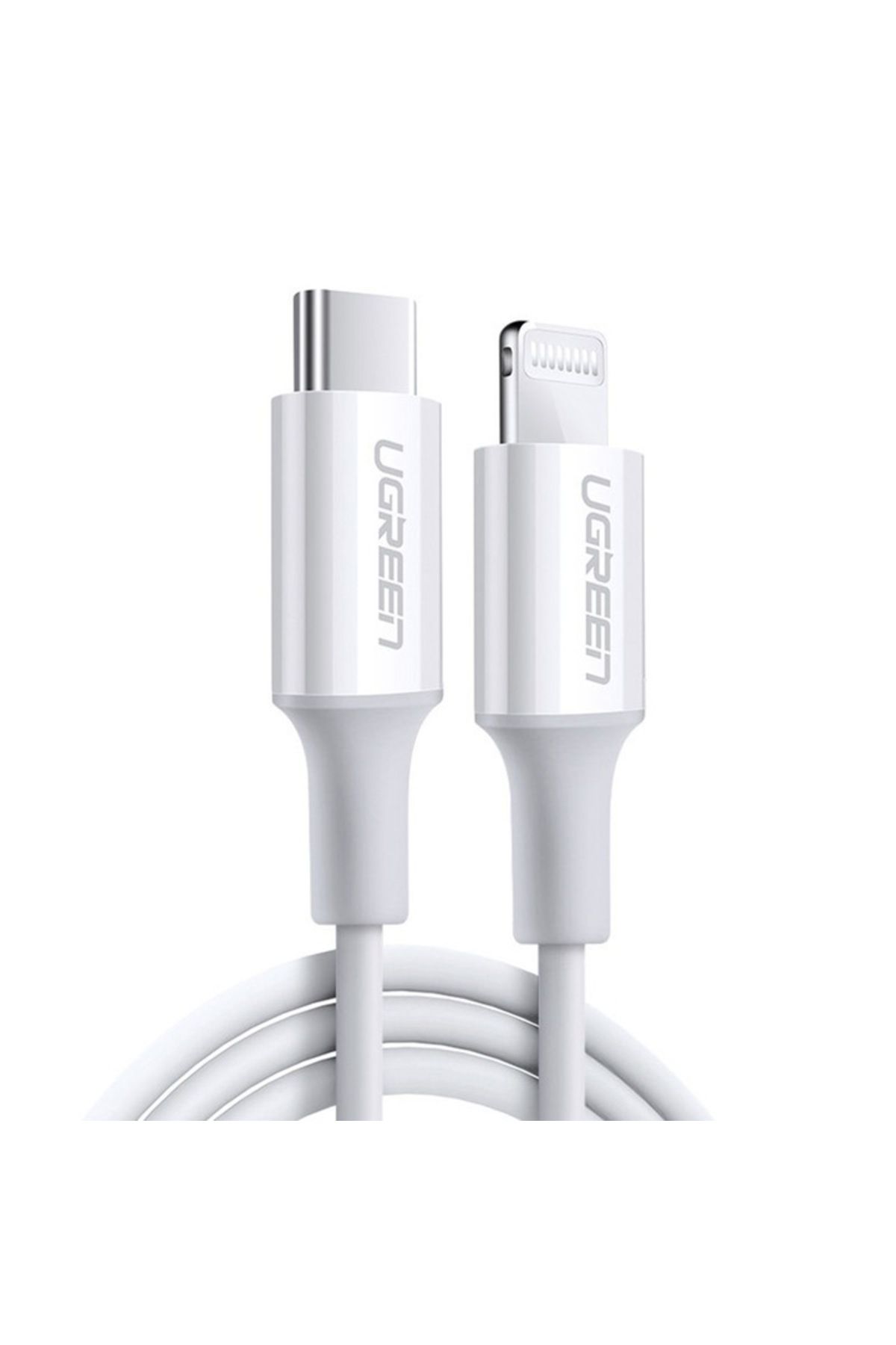 Ugreen-Cablu de alimentare date tip C la Lightning, GEAR Protect, 3A, 2m, TPE, Arctic Snow 2