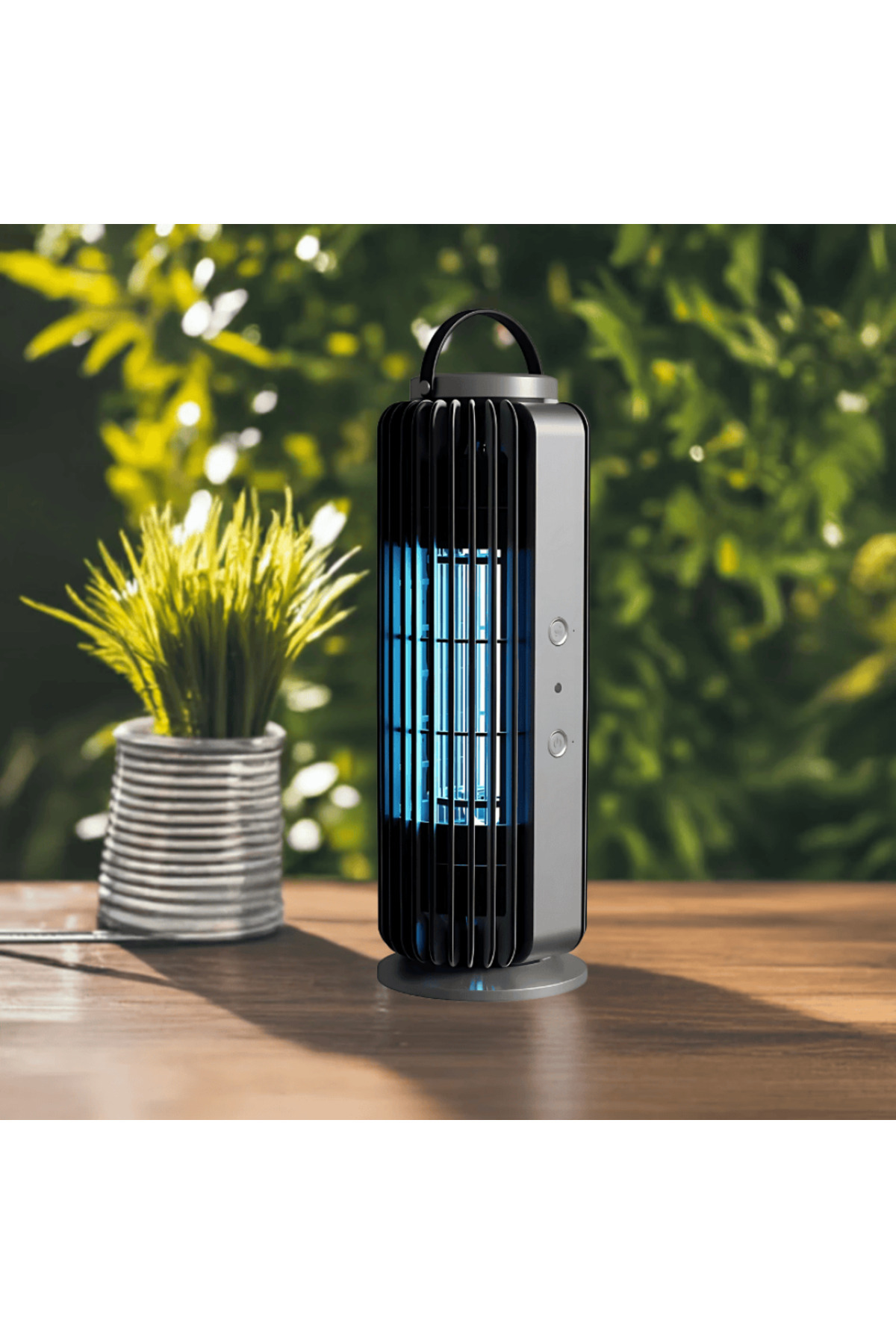 ACCEPT-Smart vertical mosquito trap with suction fan and insect-attracting lighting system 1