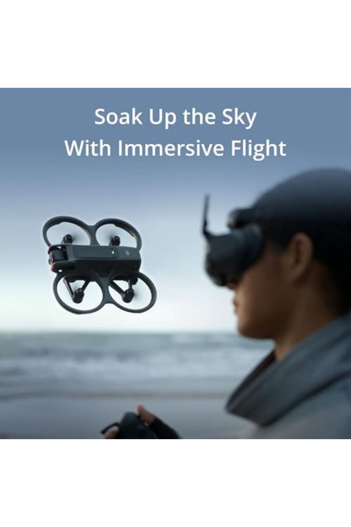 DJI-Avata 2 Fly More Combo (3 Batteries), FPV Camera 4K, Immersive Experience, Built-in Propeller Gu 6