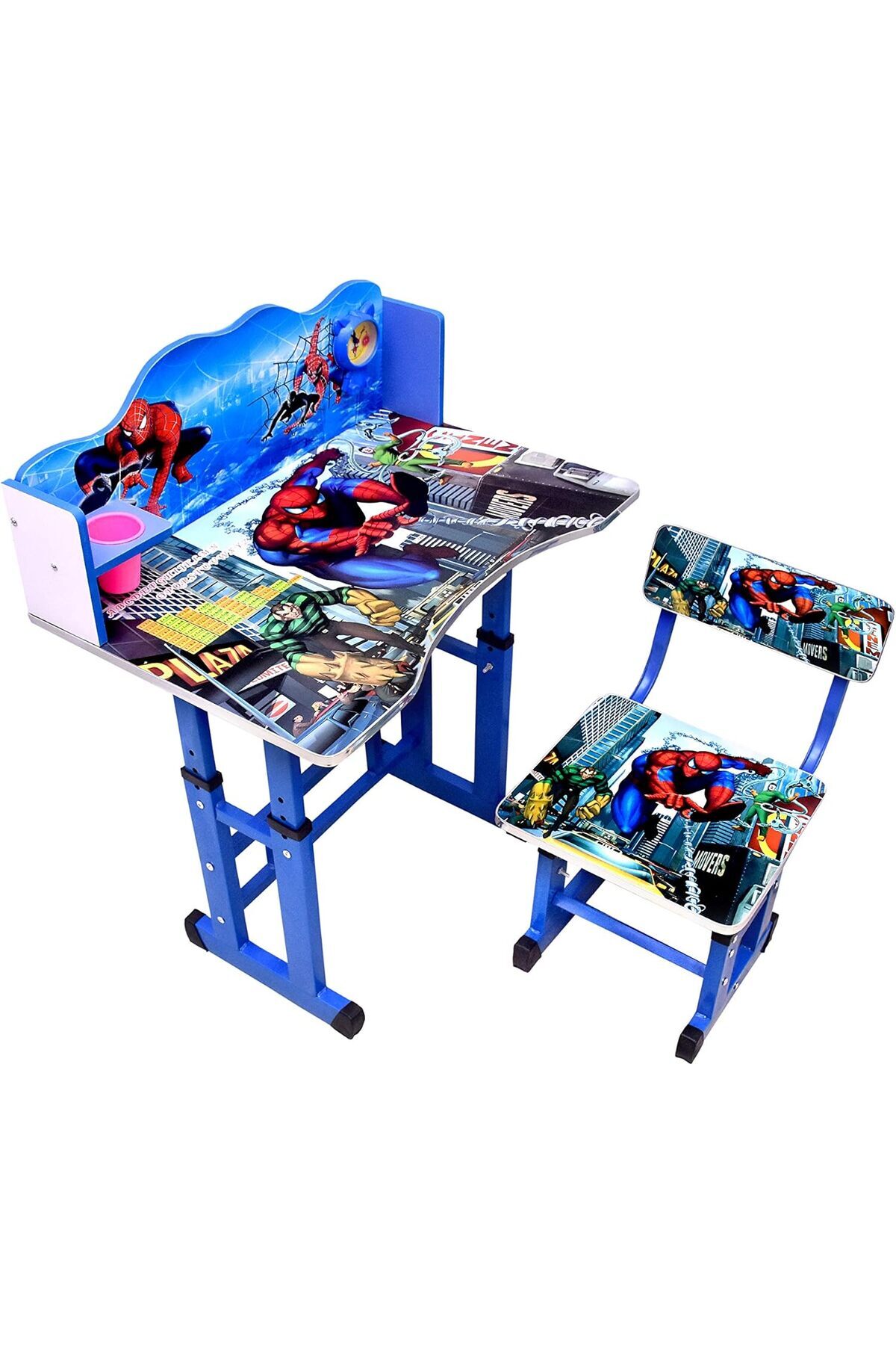 طاولة وكرسي دراسة للأطفال من خشب توبي للطفال والطلاب