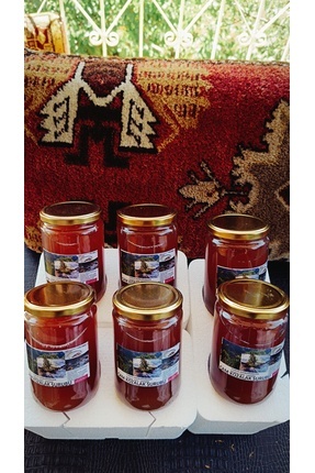 yöresel ORGANİK ÇAM KOZALAK ŞURUBU,6 ADET 870 GR. LIK CAM KAVANOZ